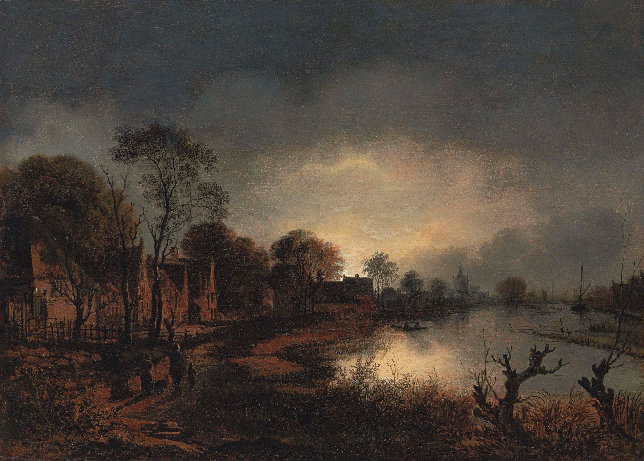 Attributed to Aert van der Neer (Amsterdam ?1603/41677)