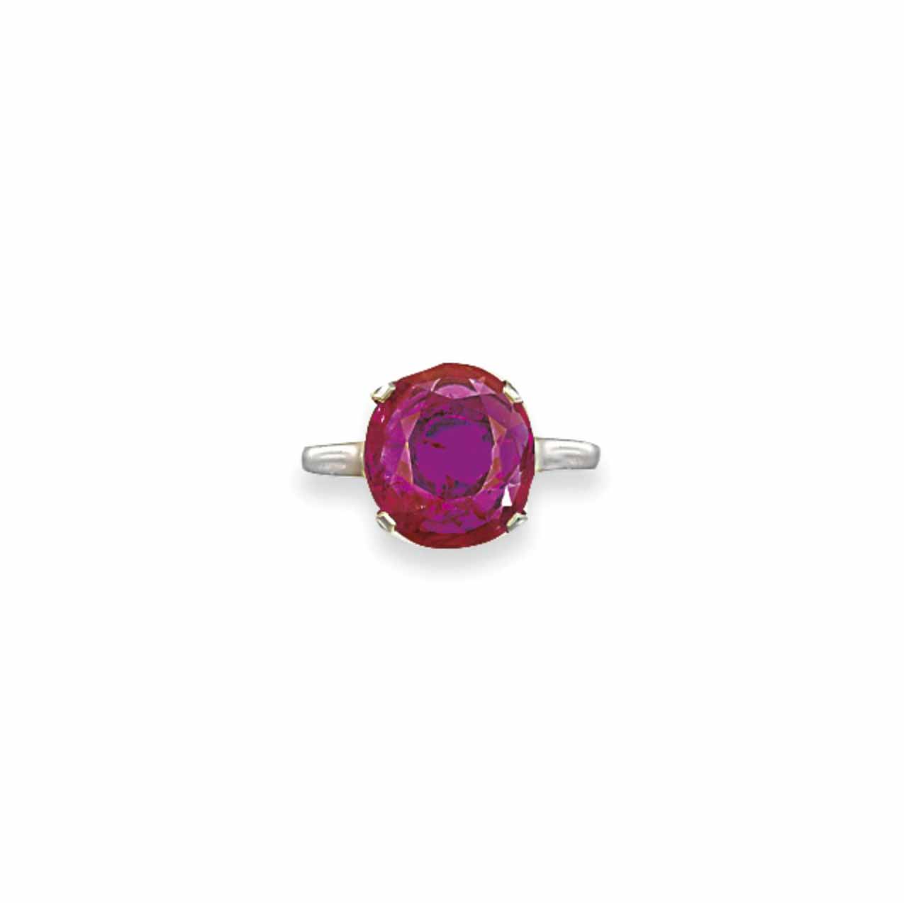 ruby single stone ring
