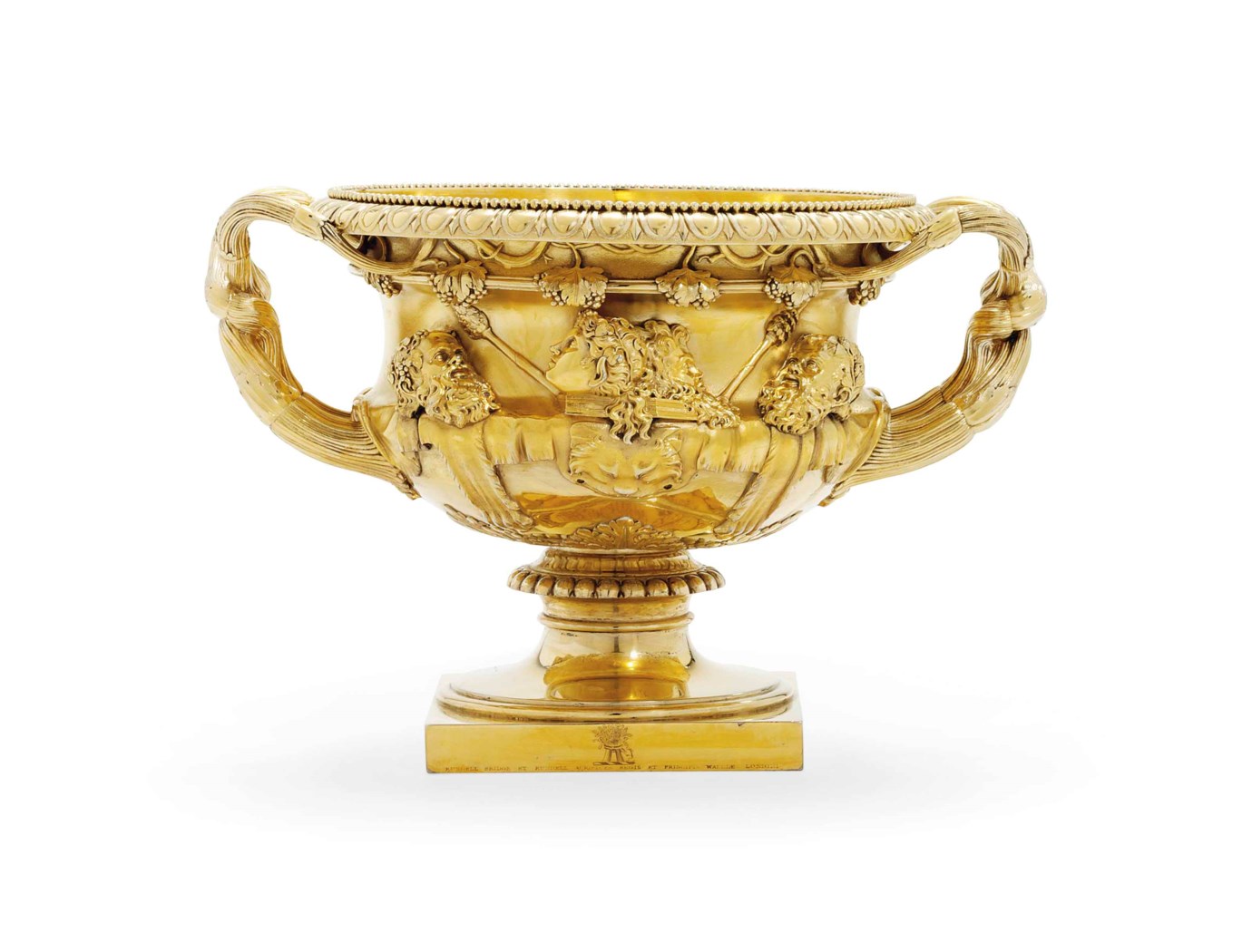 A GEORGE III SILVER-GILT WARWICK VASE , MARK OF PAUL STORR, LONDON ...