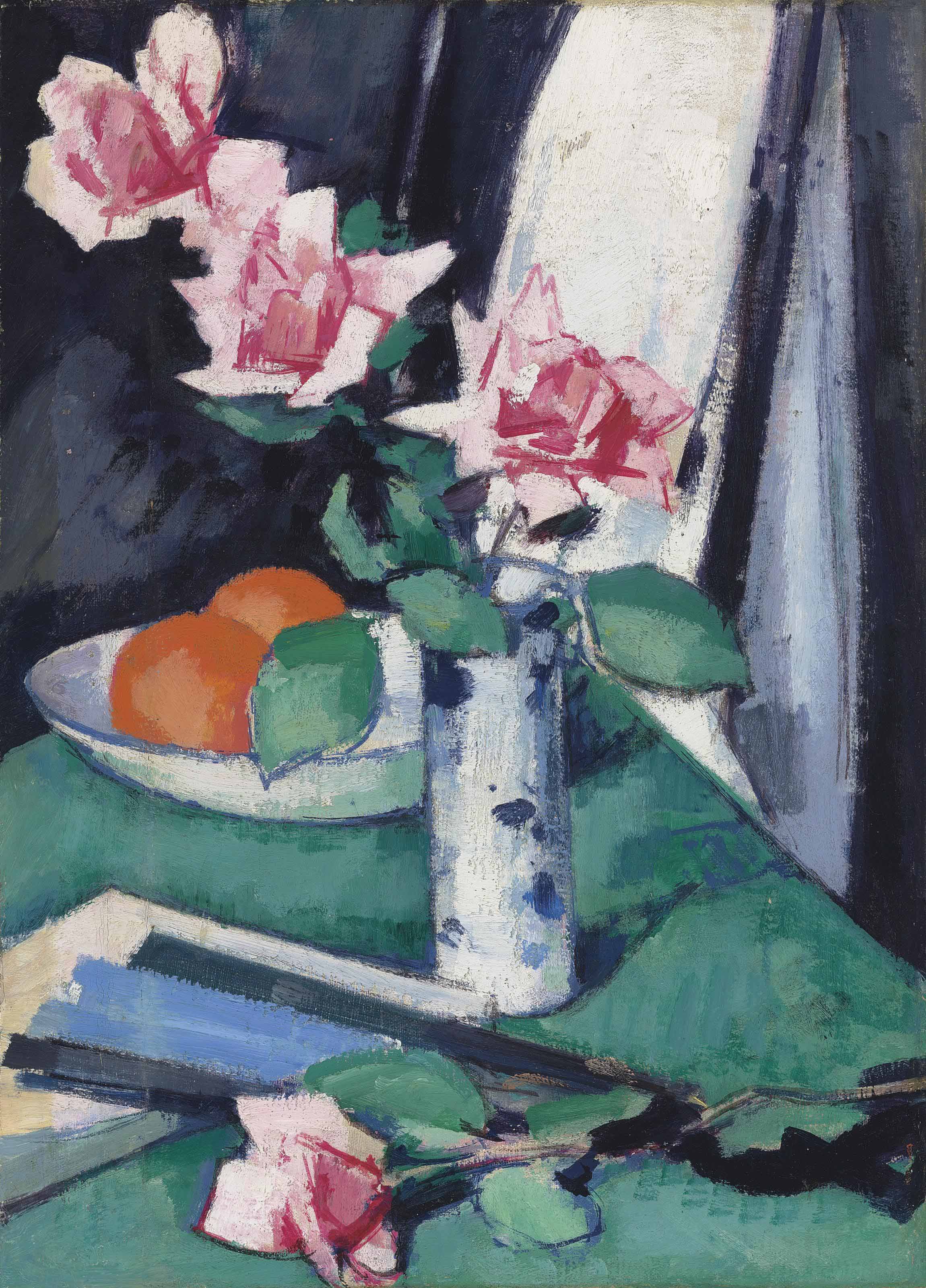 Samuel John Peploe R S A 1871 1935 Still Life With Pink