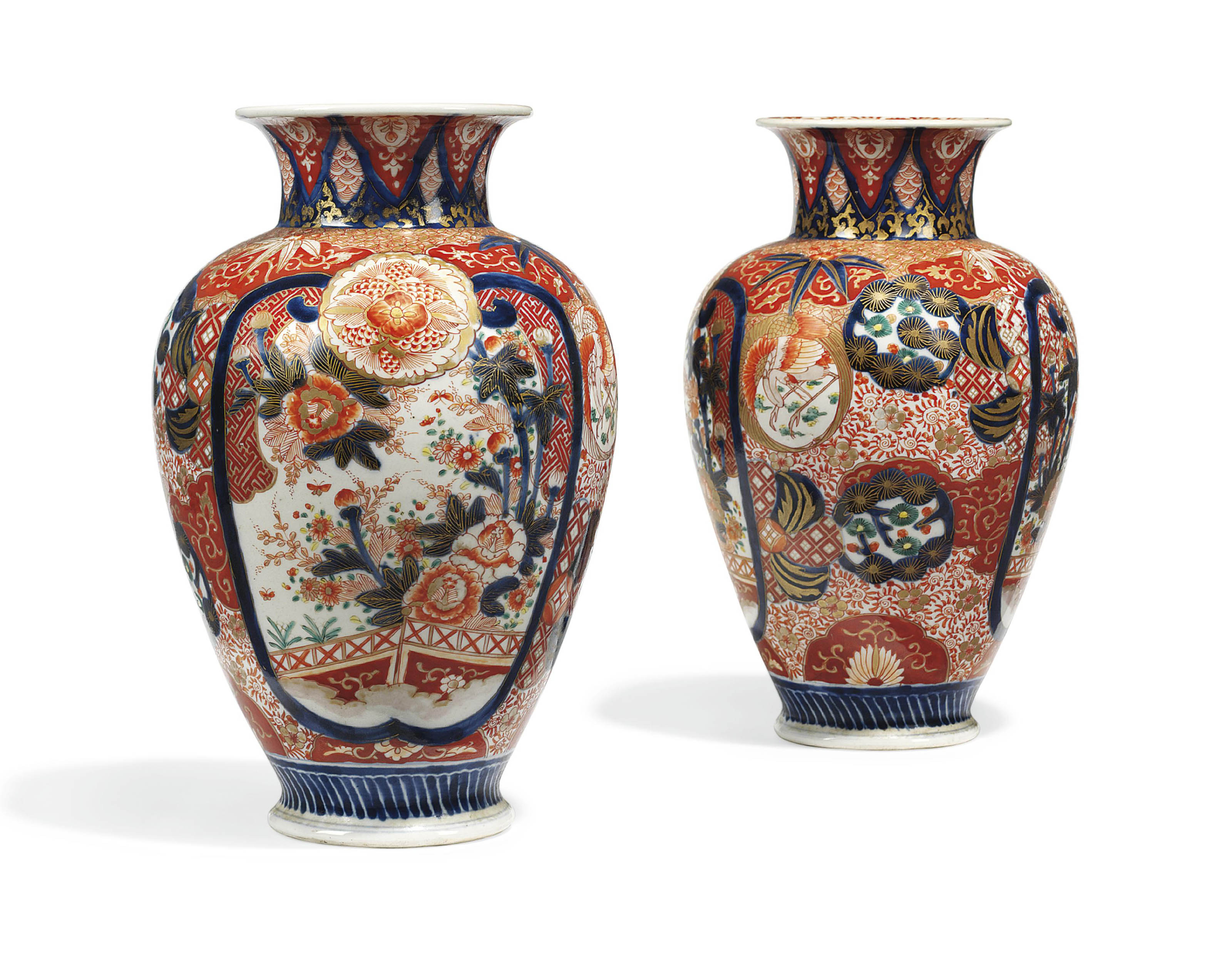 A Pair of Japanese Imari Vases , MEIJI PERIOD (LATE 19TH CENTURY