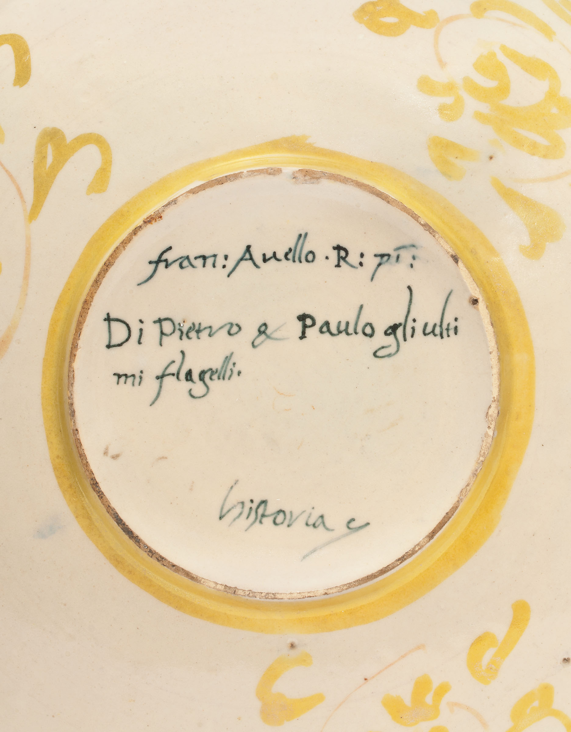 AN URBINO ISTORIATO DISH , CIRCA 1530, THE REVERSE INSCRIBED