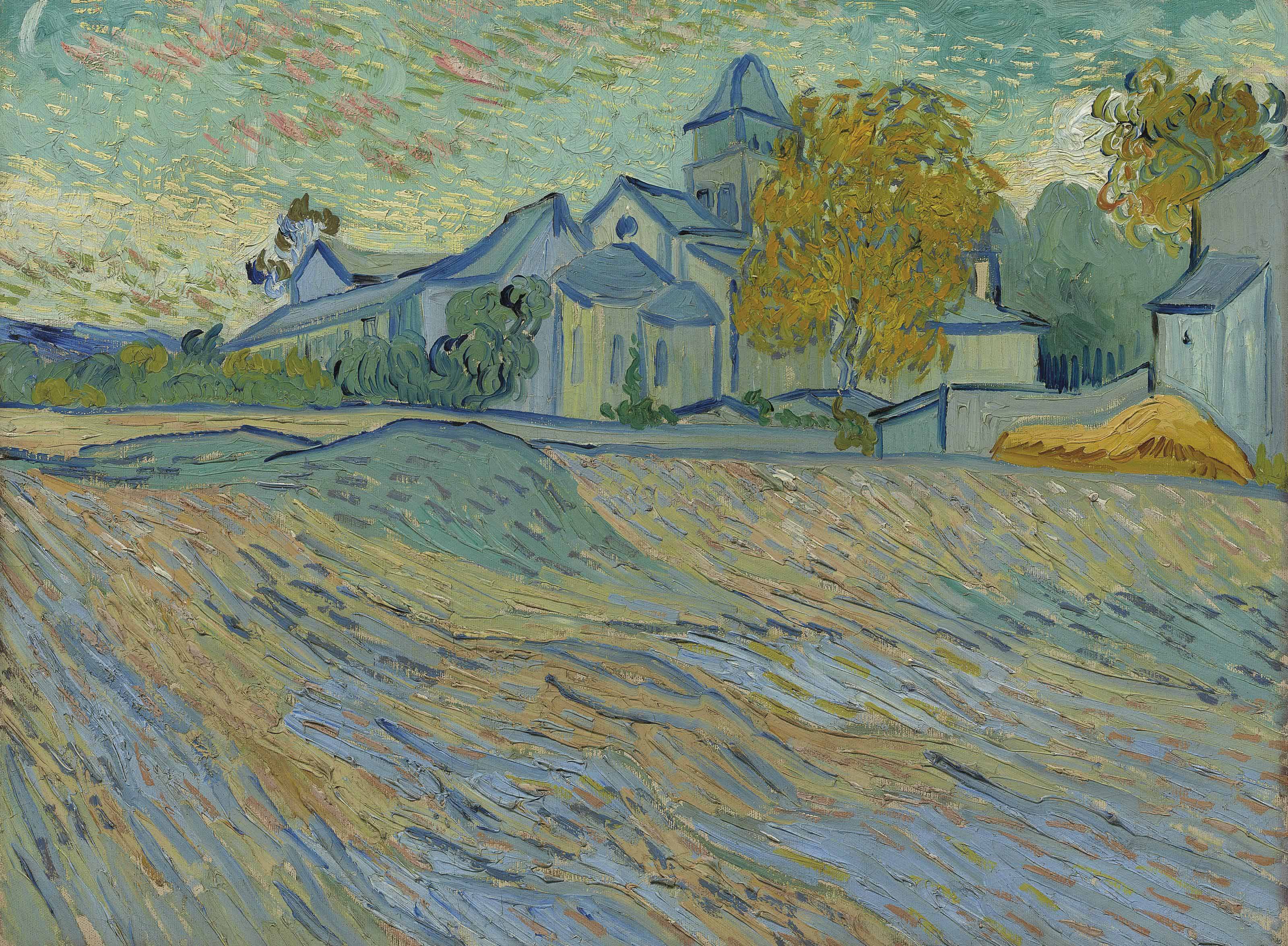Vincent van Gogh (1853-1890), Vue de l'asile et de la Chapelle de Saint-R&eacute;my, 1889. Oil on canvas. 17&frac34; x 23&frac34;  in (45.1 x 60.4  cm). Sold for &pound;10,121,250 on 7 February 2012 at Christie&rsquo;s in London