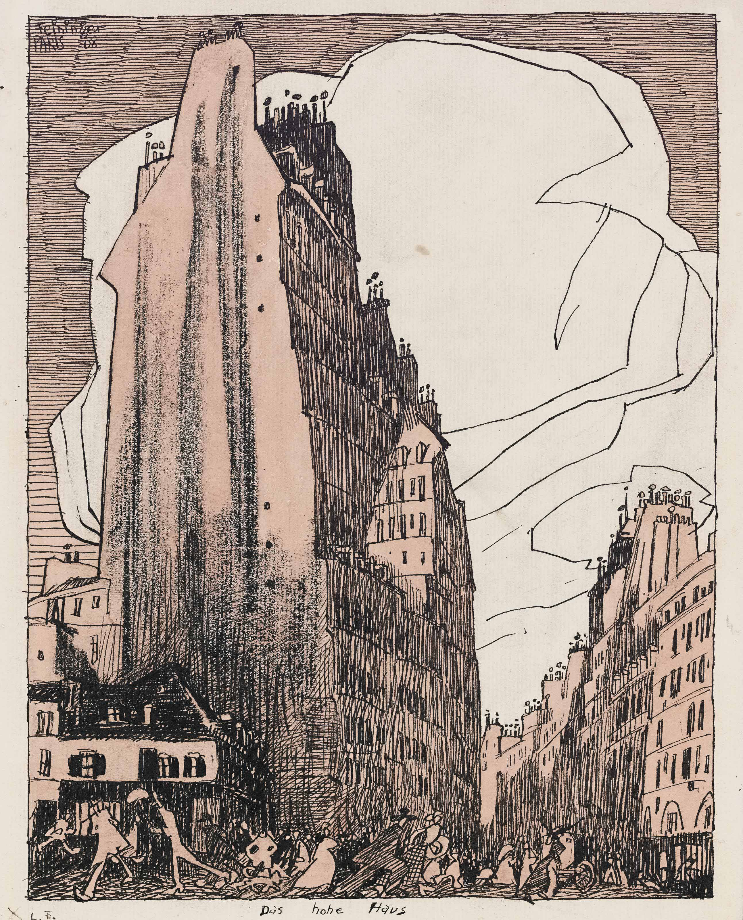 Lyonel Feininger (1871-1958) , Das hohe Haus | Christie's