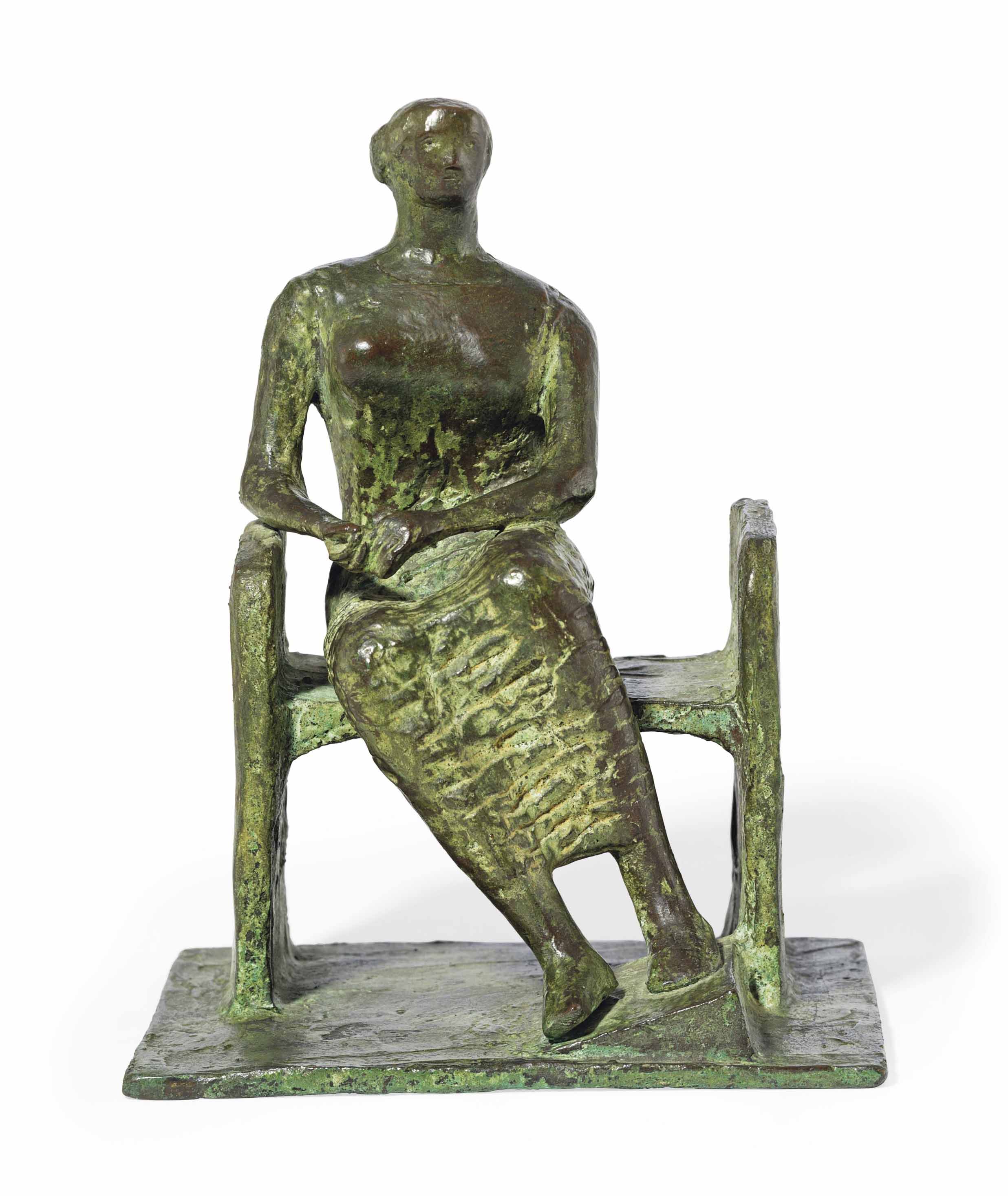 Seated Woman on a Bench 
