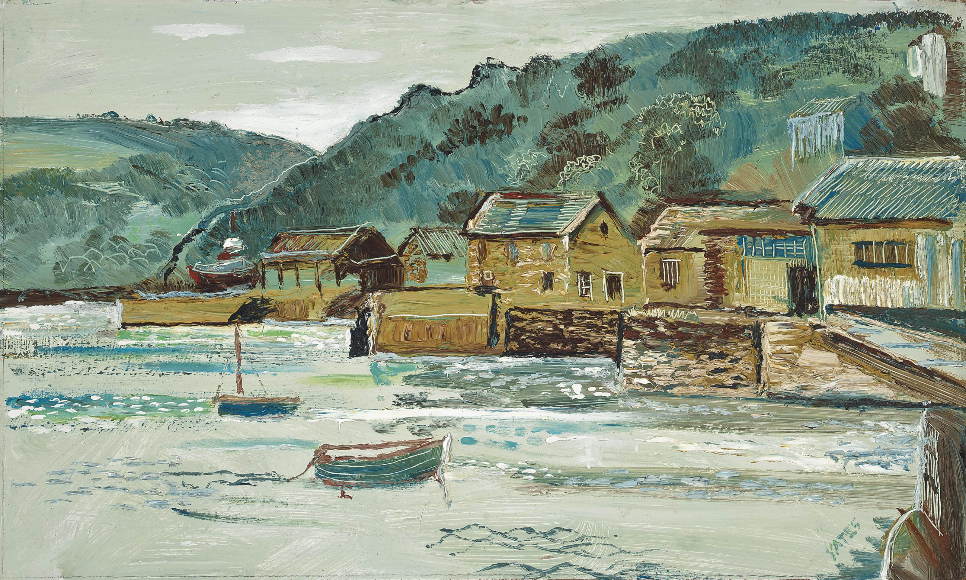 Fred Yates (19222008) , Polruan Harbour, Cornwall Christie's