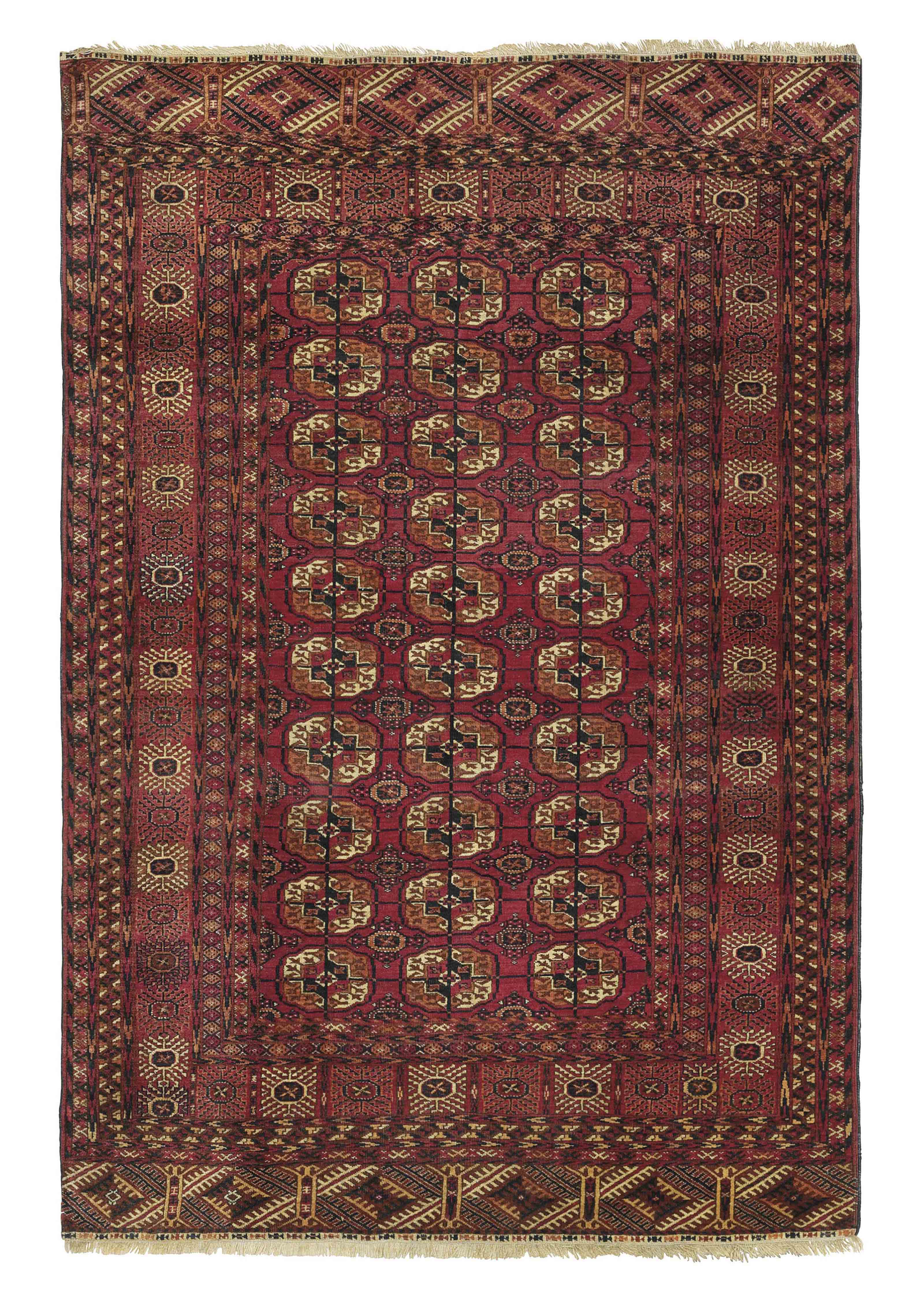 A Bokhara large rug & Yomut rug Christie's