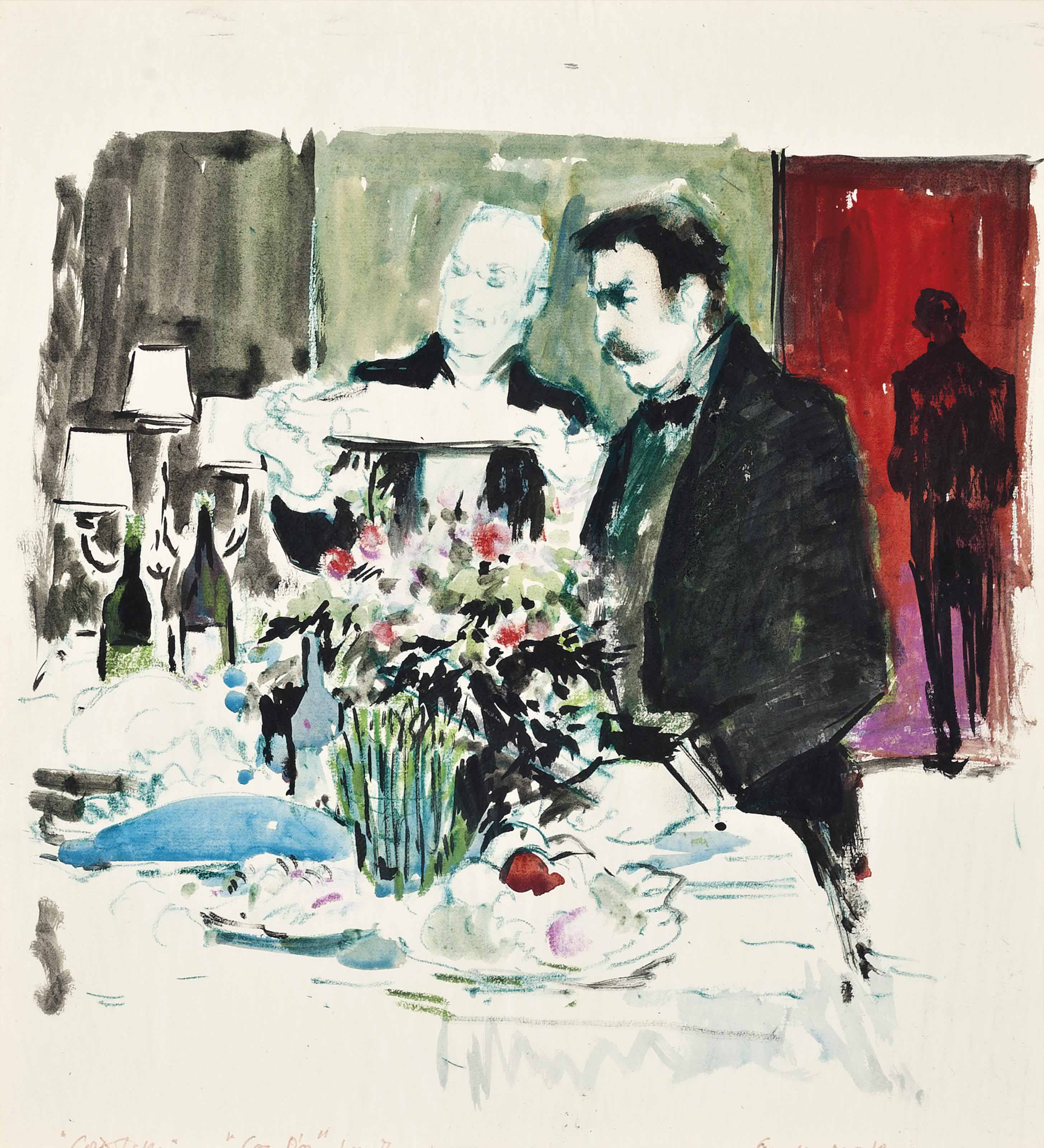 Charles Mozley 1914 1991 Cold Table Coq D Or 1970s