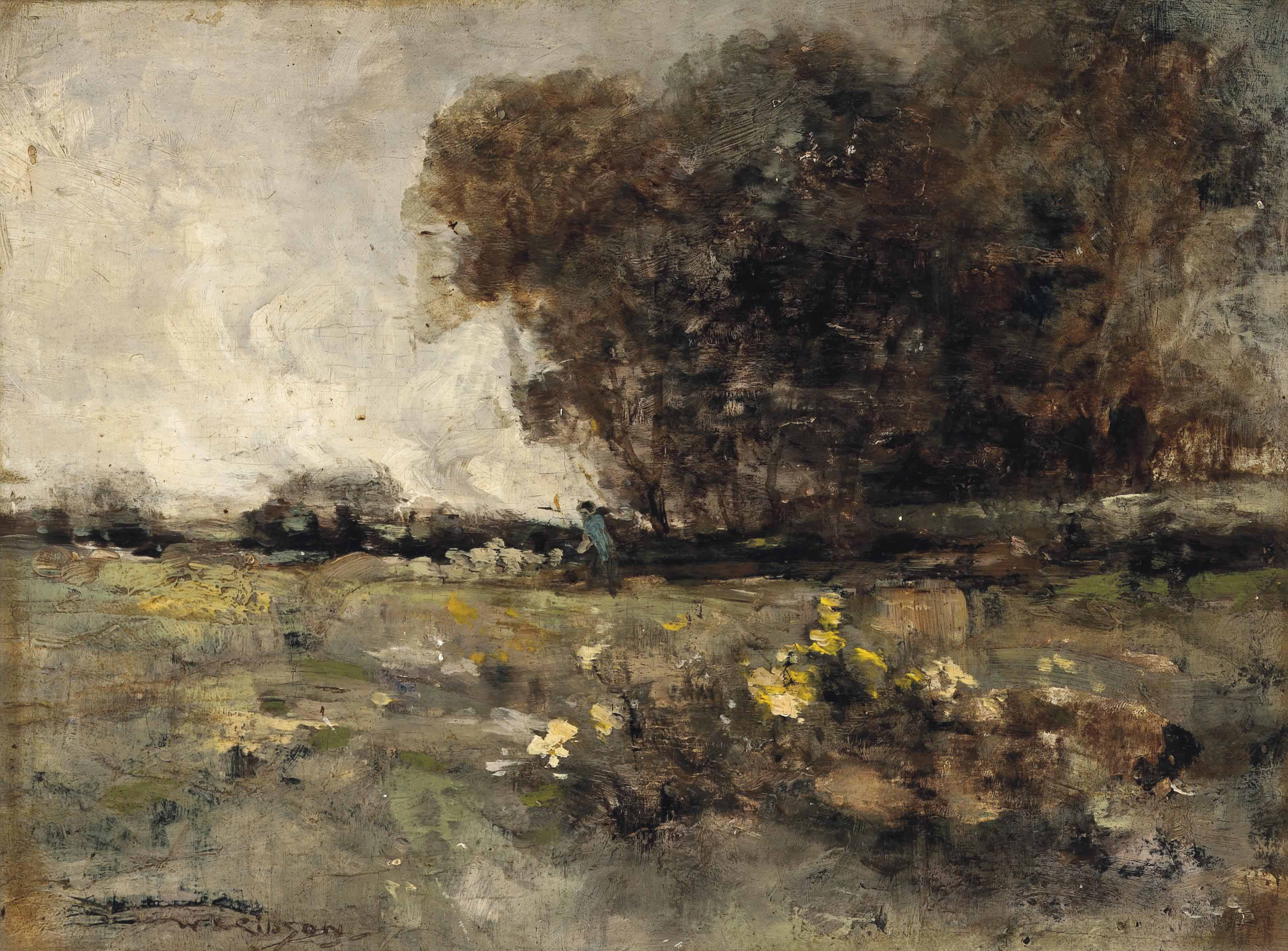 William Alfred Gibson (18661931) , Landscape with trees Christie's