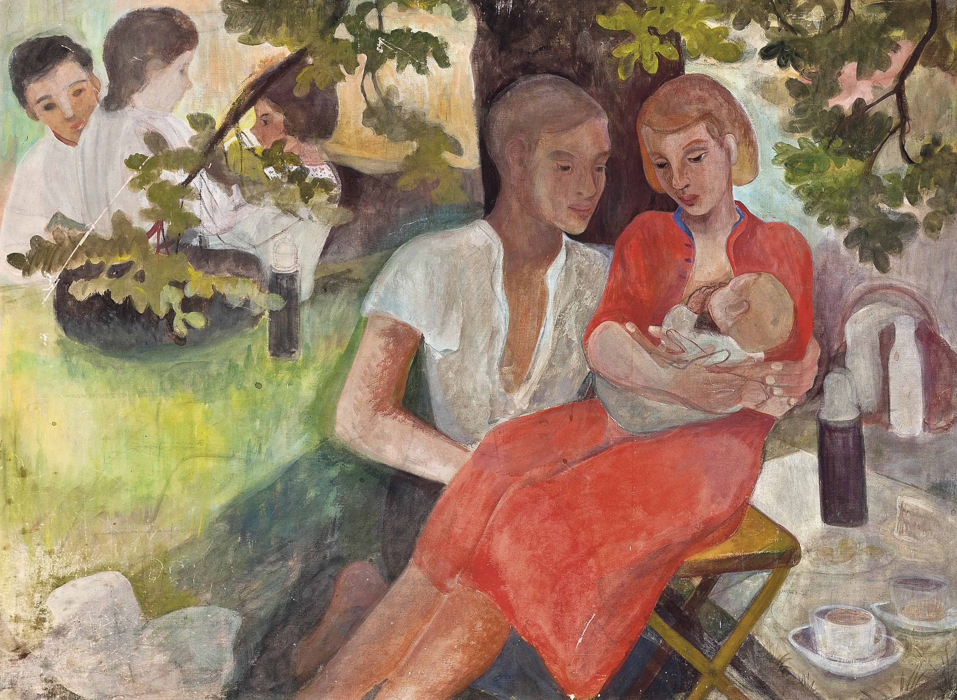 Рисунок камилл и учитель
