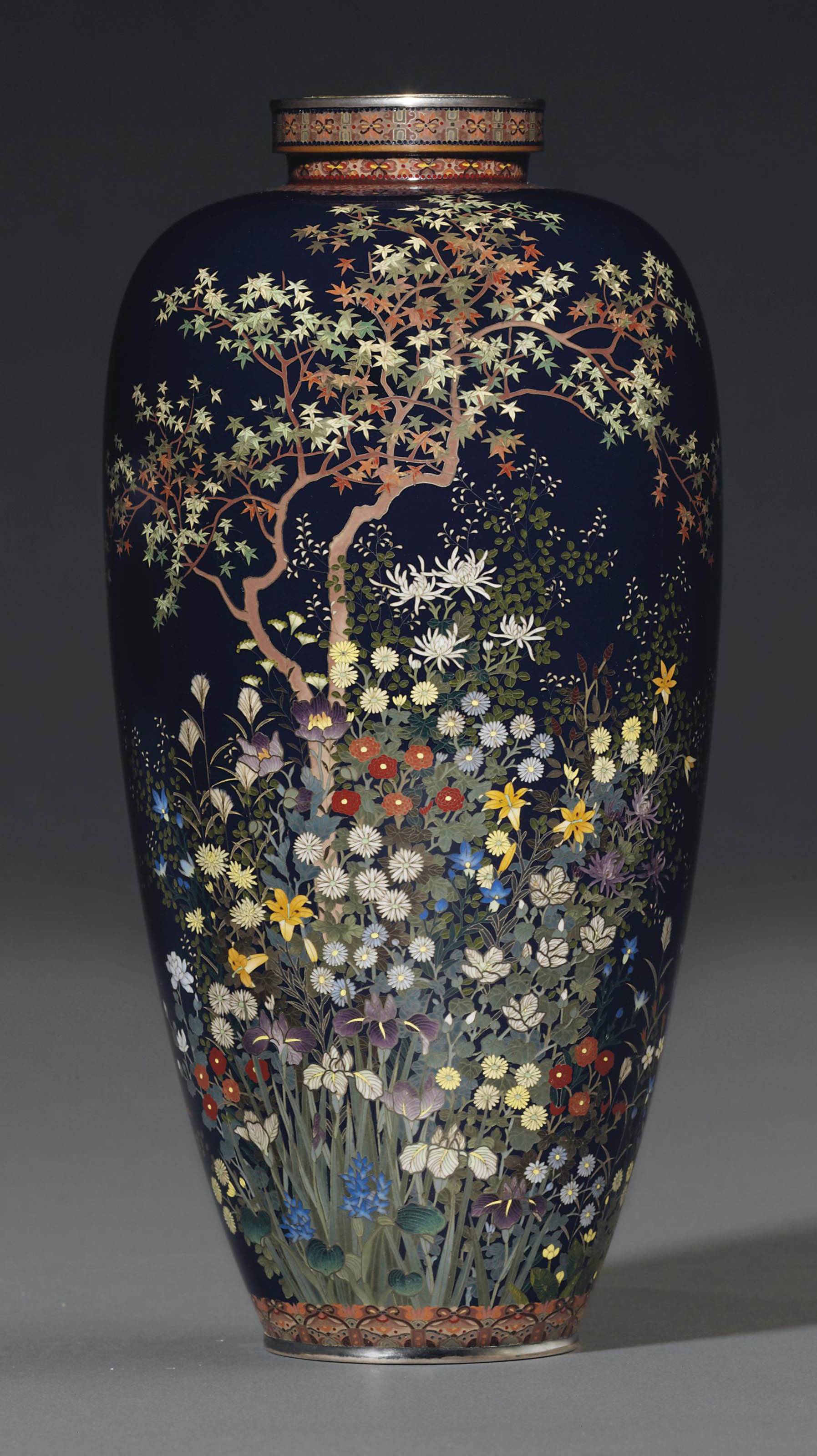 A Cloisonné Vase , MARK OF THE HAYASHI KODENJI MEIJI PERIOD