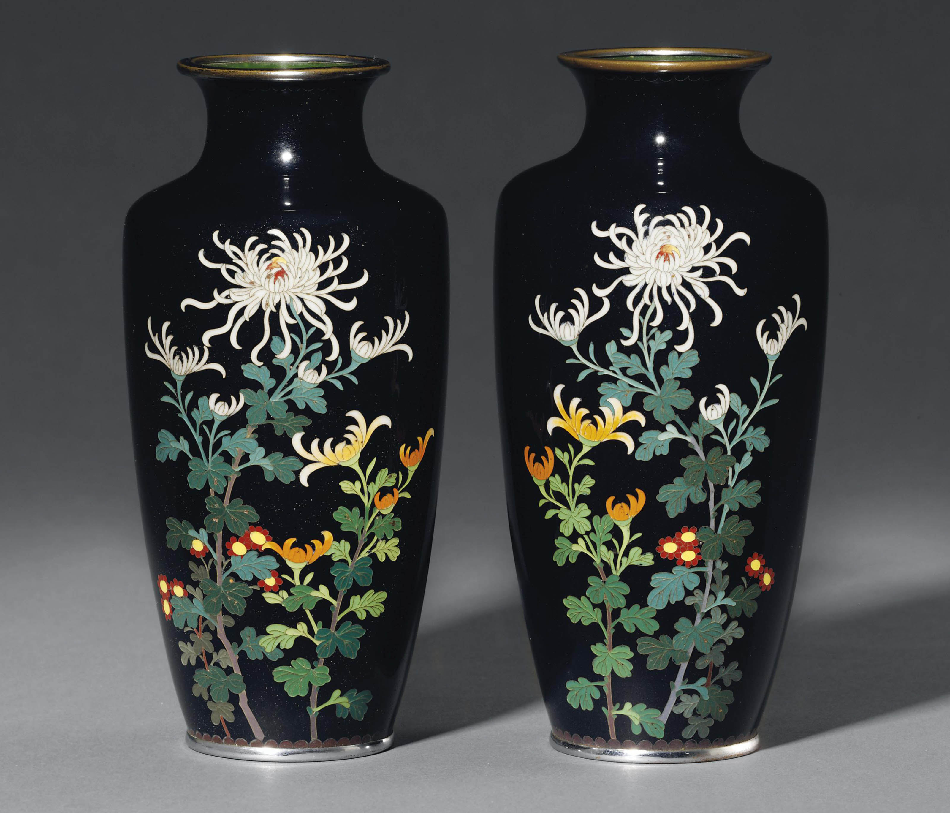 A Pair of Cloisonné Vases , MEIJI PERIOD (LATE 19TH CENTURY) Christie's