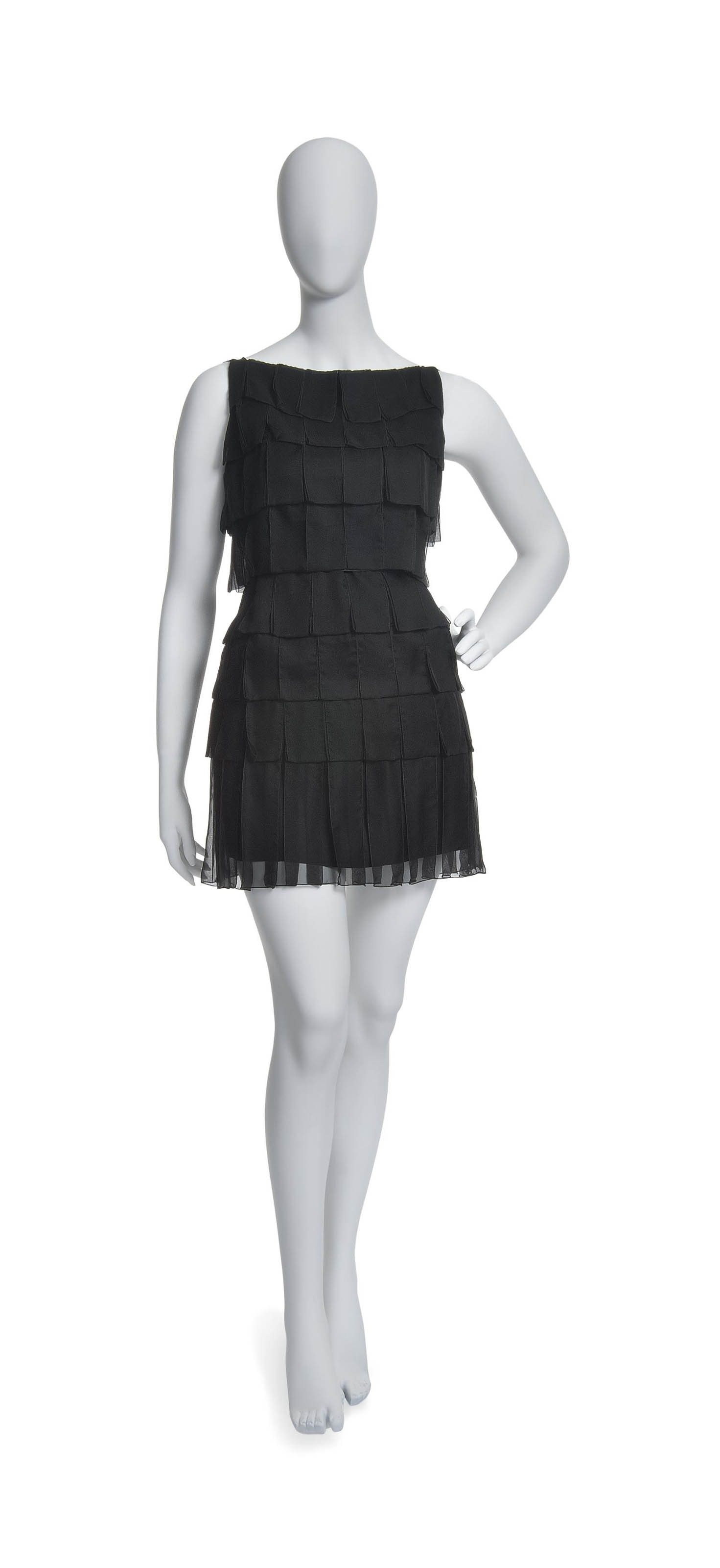 short black flapper dress