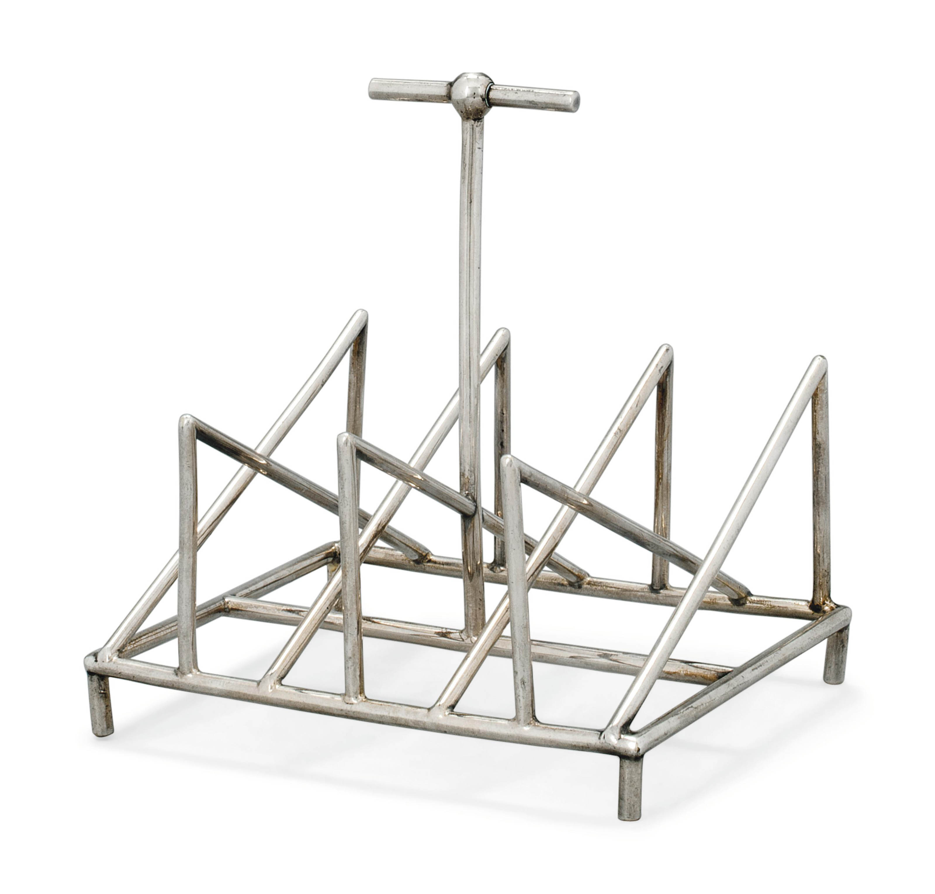 A Christopher Dresser Silver Plated Toast Rack Made By James Dixon