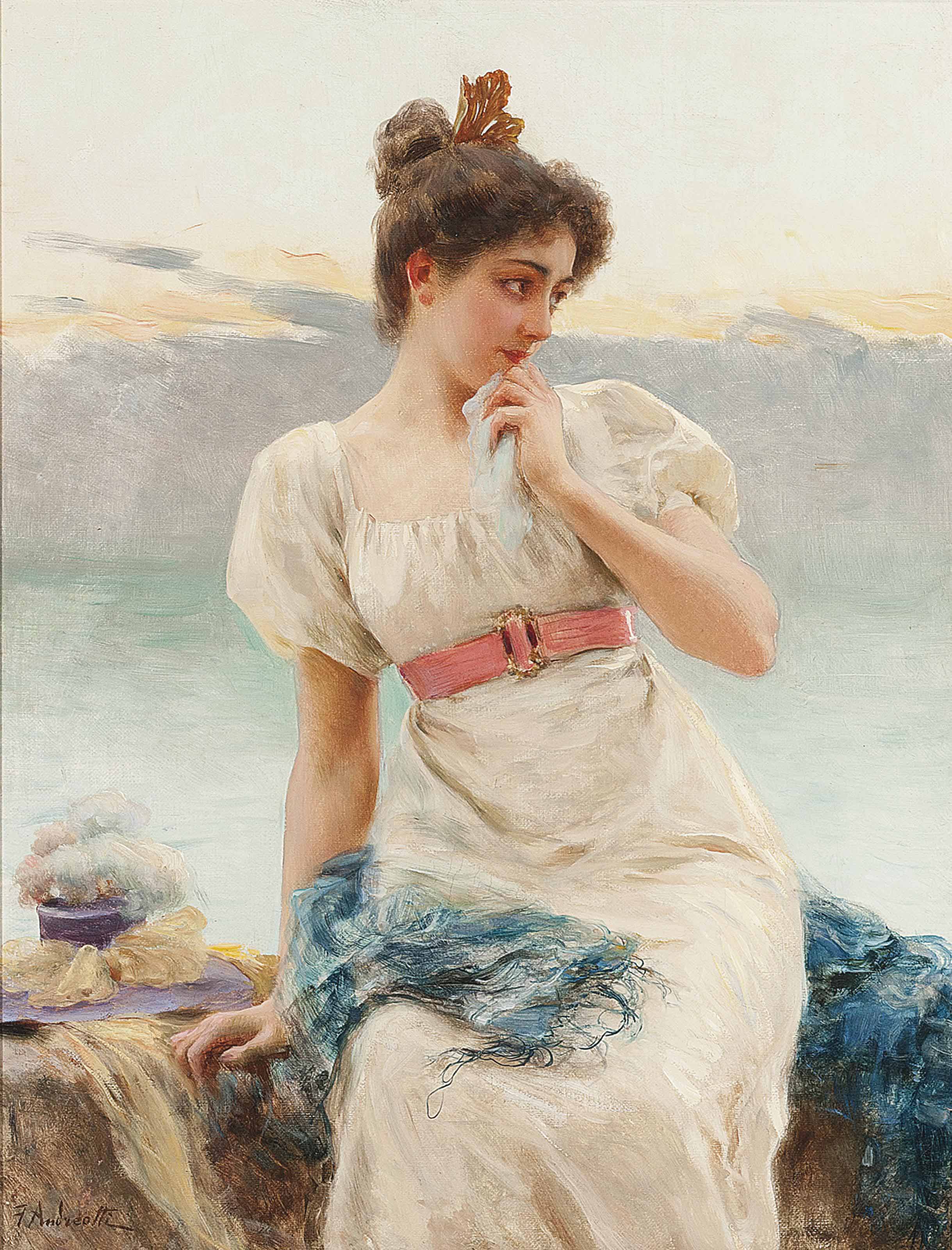 Circle of Giuseppe Mazzolini (ITALIAN, 1806-1876) , A captive