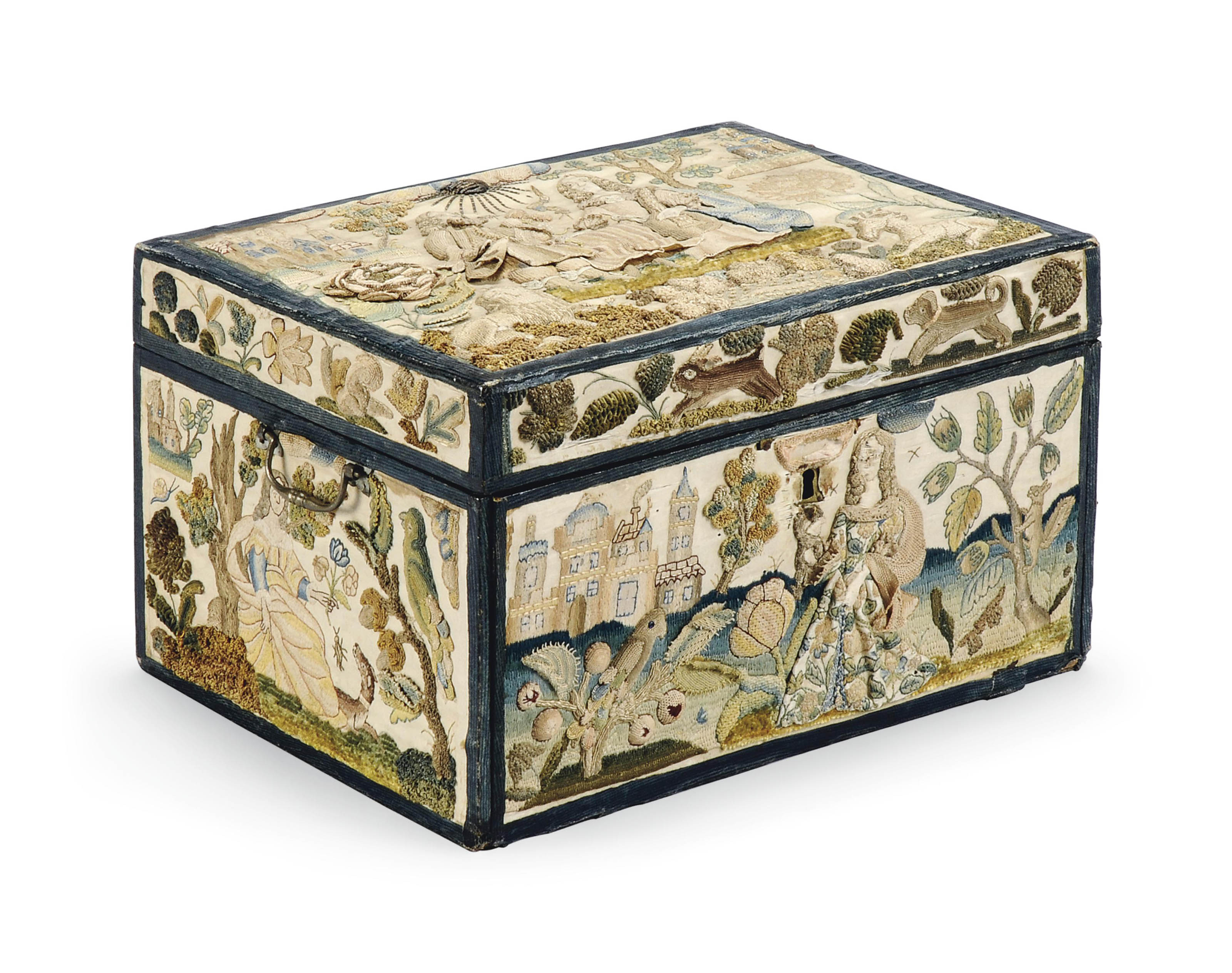 A CHARLES II NEEDLEWORK CASKET , CIRCA 1660 Christie's