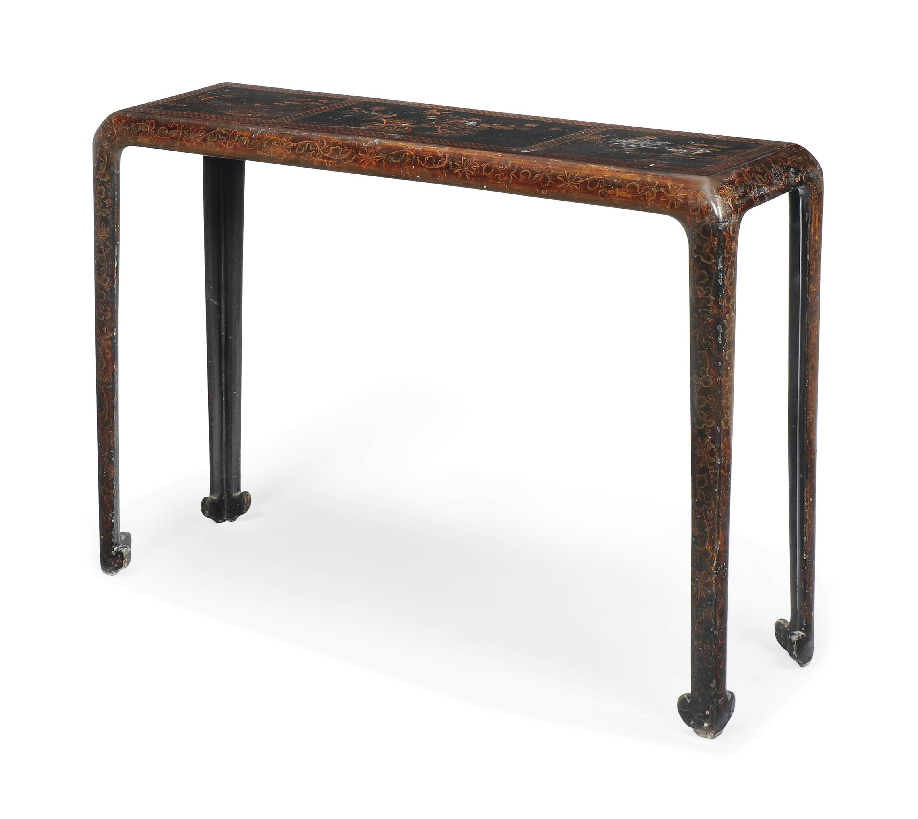 A CHINESE LACQUER CONSOLE TABLE , 19TH CENTURY Christie's