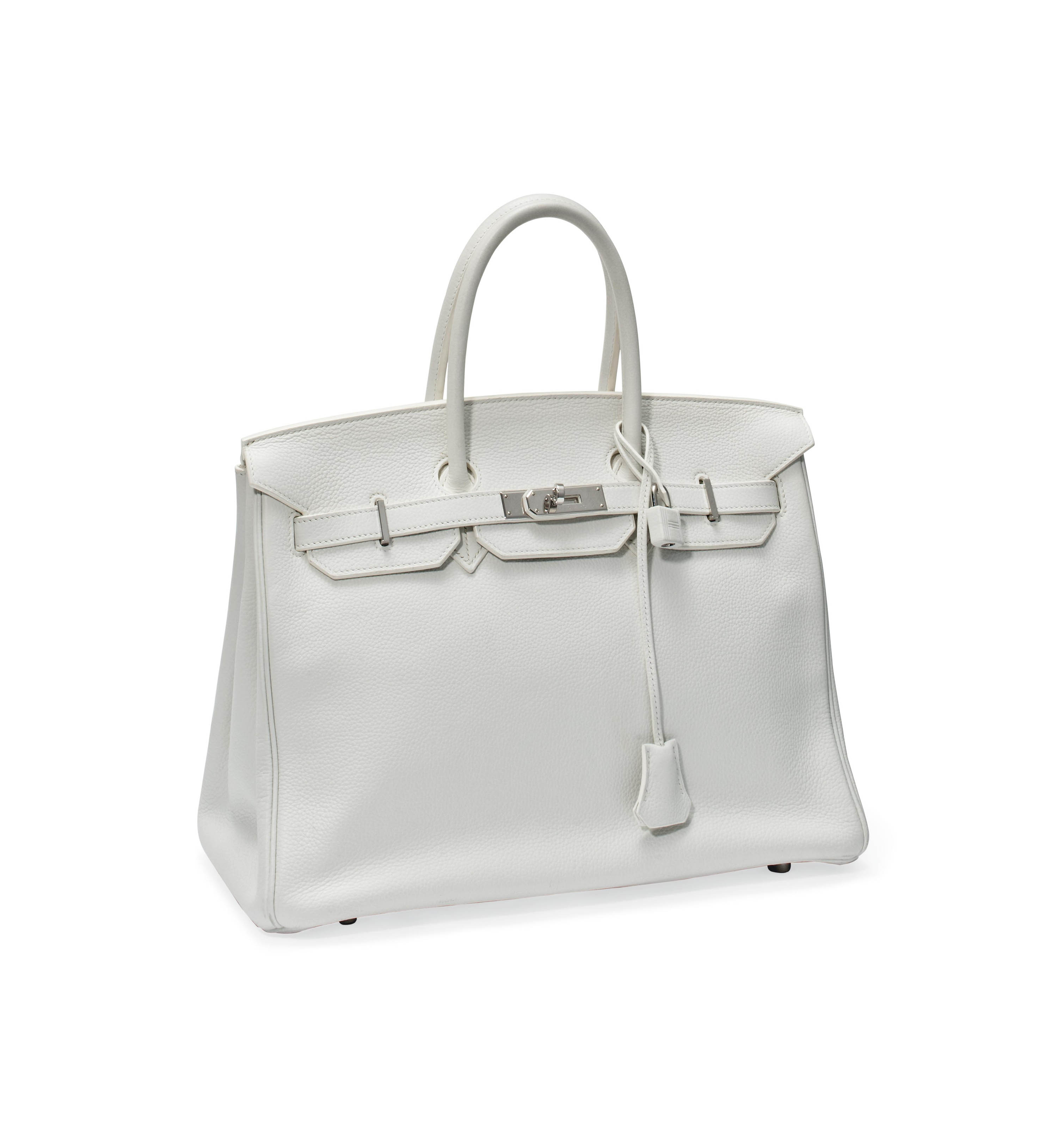 A WHITE LEATHER 'BIRKIN' BAG , HERMÈS, 2008 Christie's