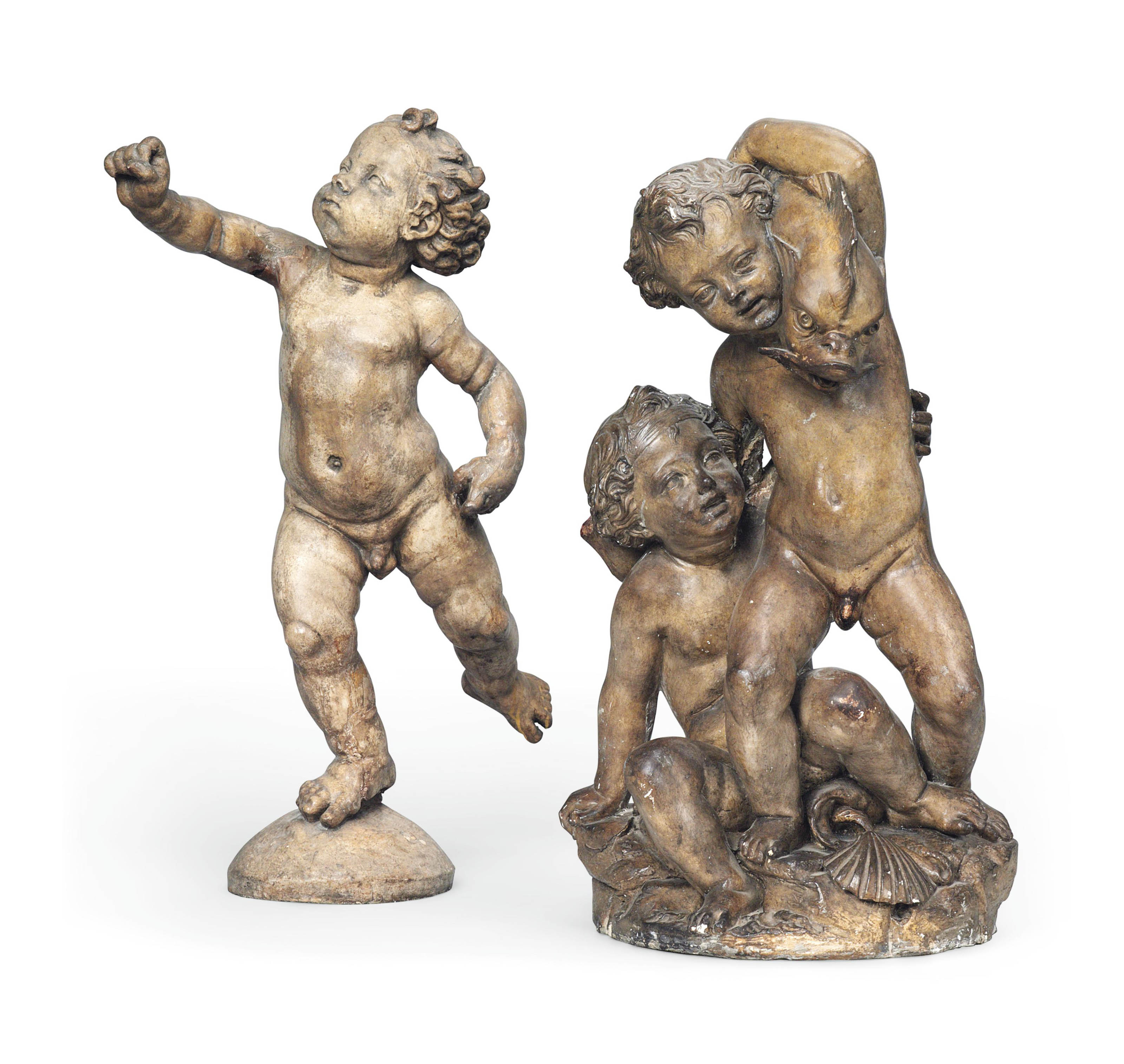art deco plaster figures