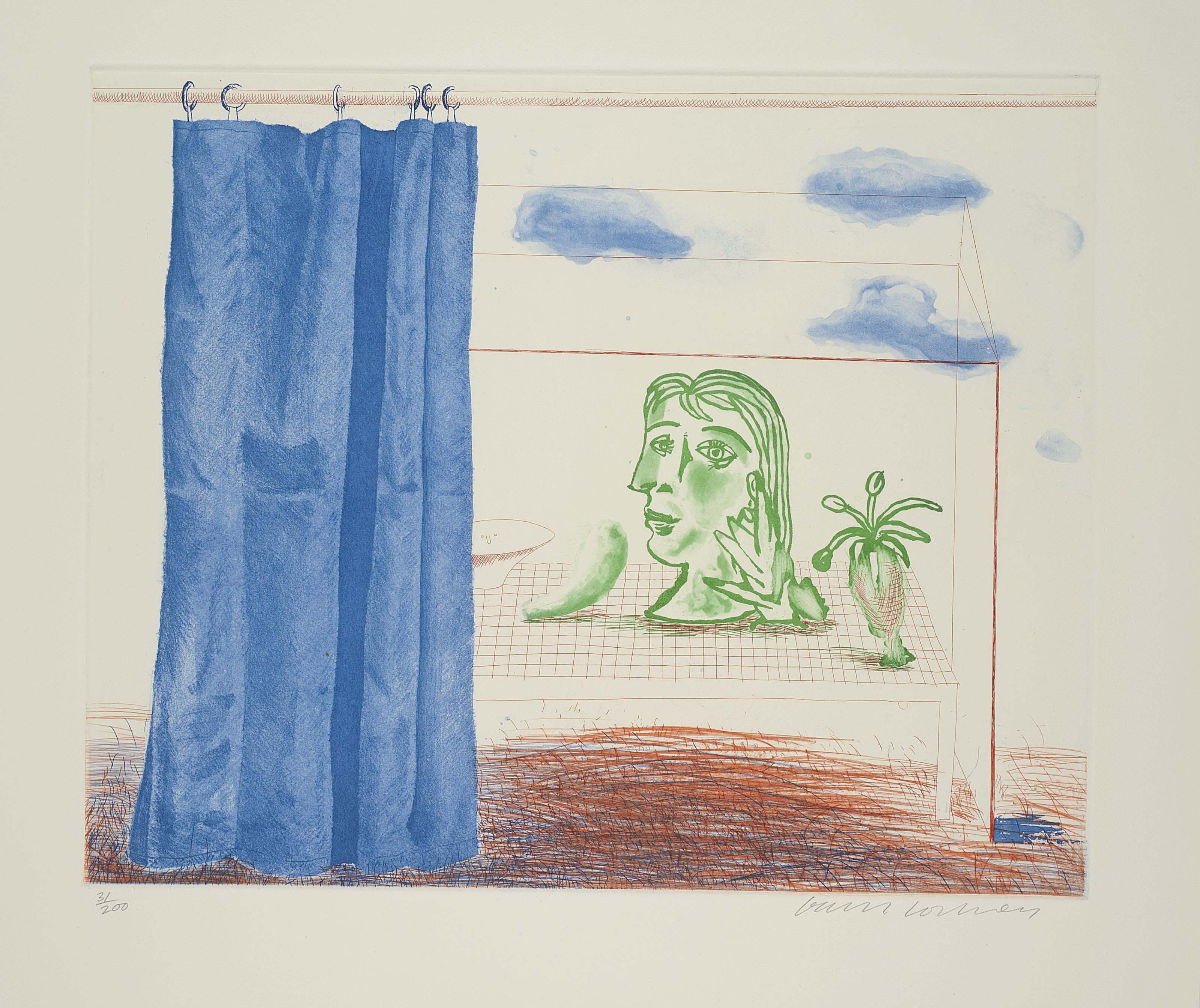 David Hockney (b. 1937) , The Blue Guitar (S.A.C. 199218; Tokyo 178