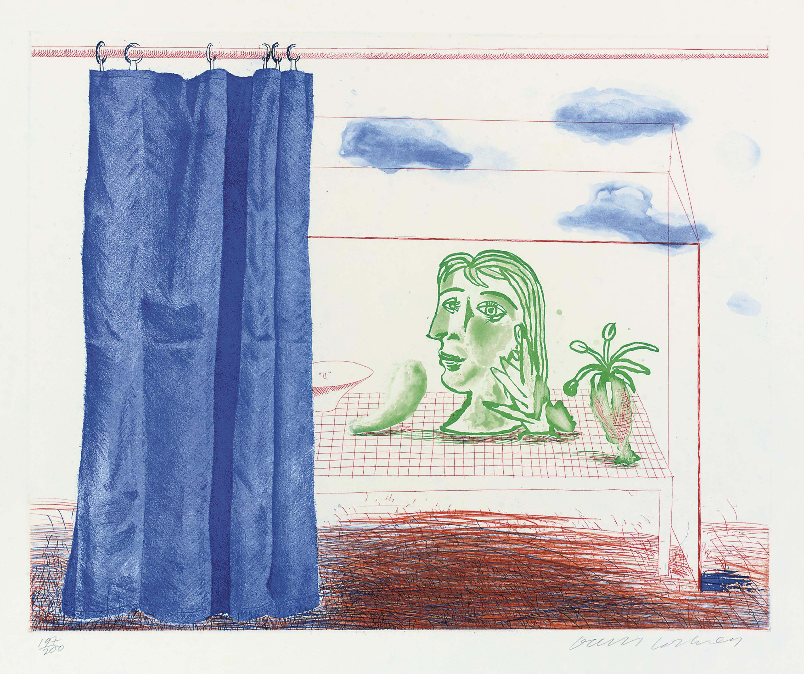 David Hockney (b. 1937) , The Blue Guitar (S.A.C. 199-218; Tokyo