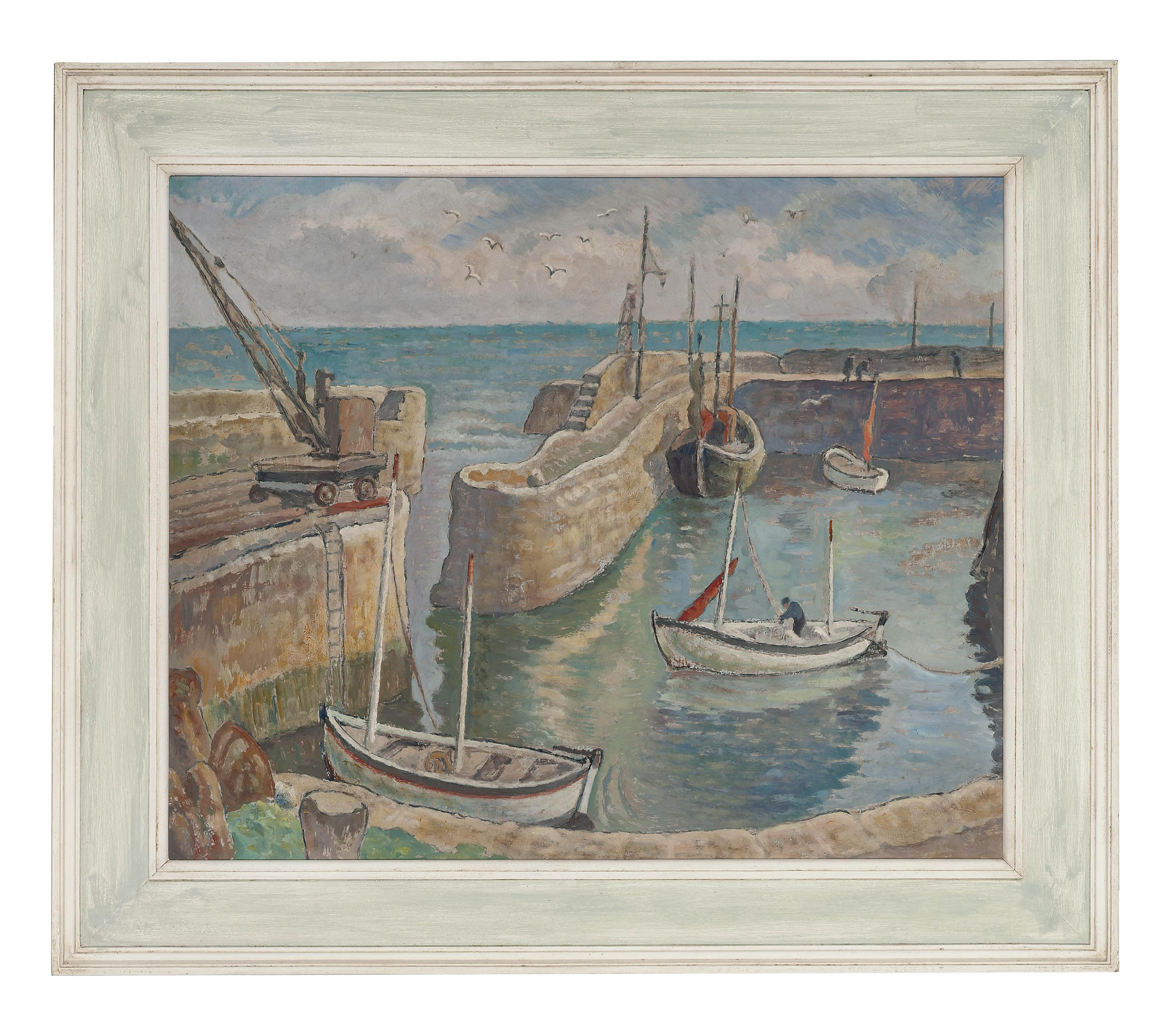 Ethelbert White (18911972) , Boats in Harbour Christie's