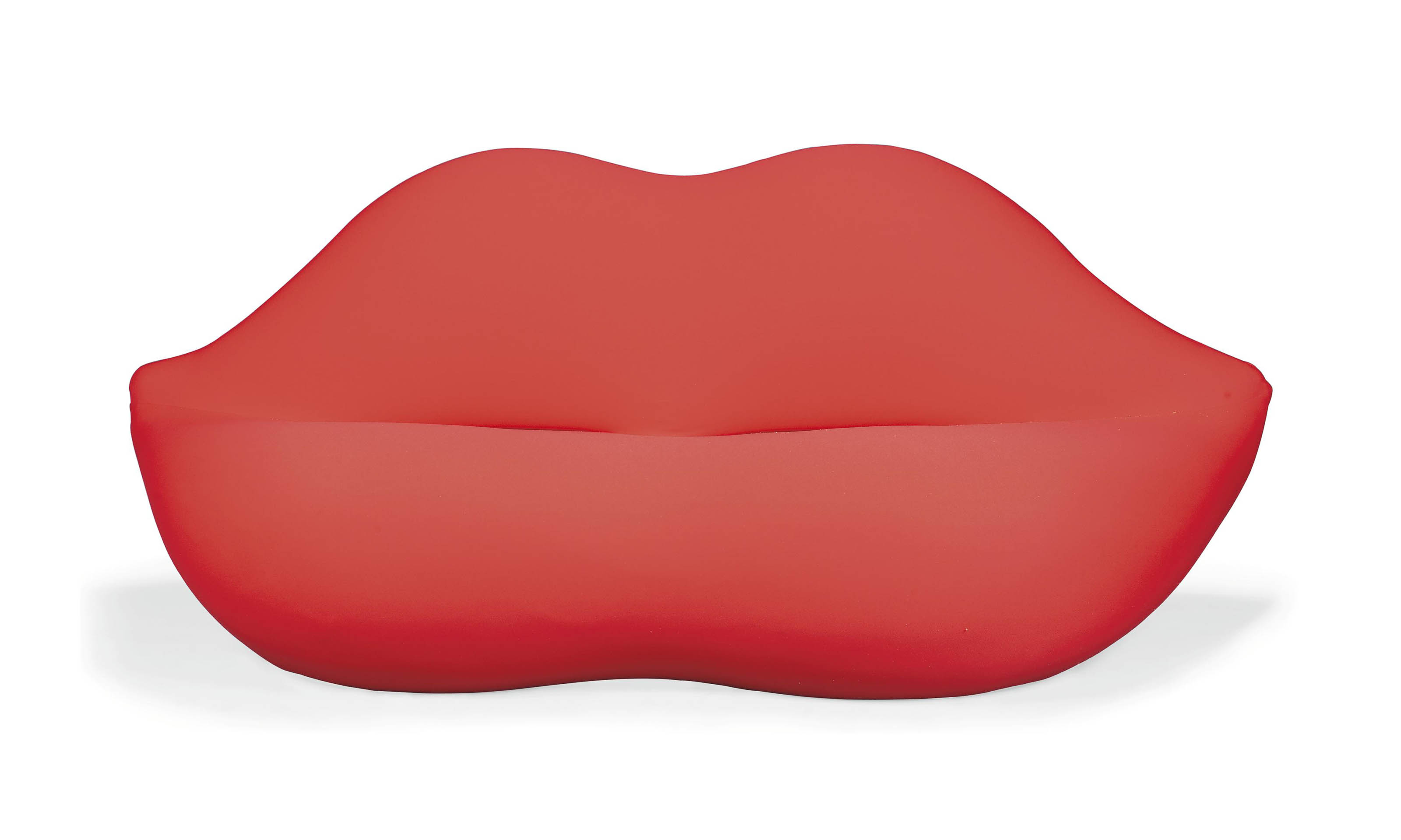 A STUDIO 65 'MARILYN BOCCA LIP' SOFA , DESIGNED 1972, THIS EXAMPLE