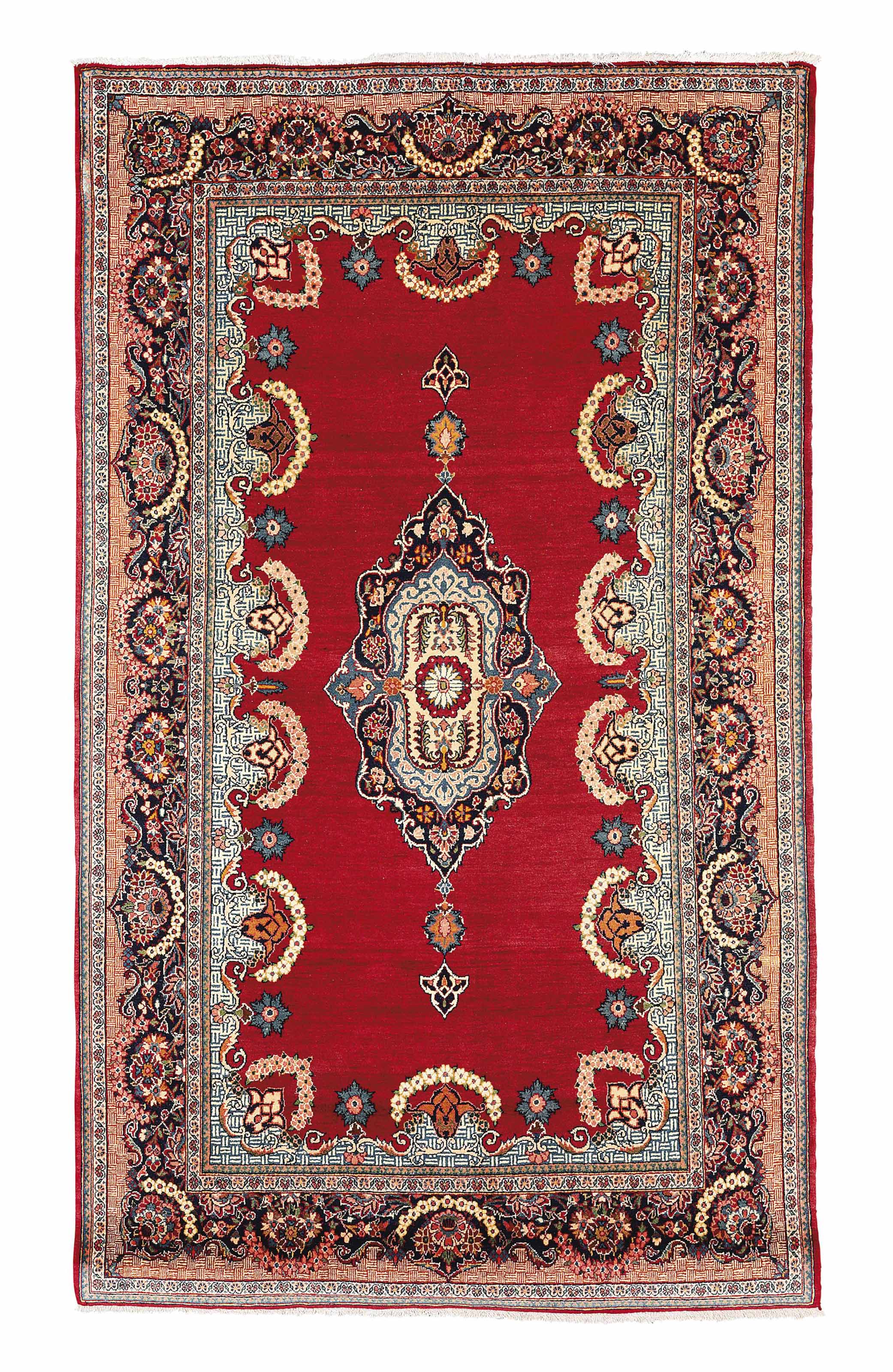 A FINE KASHAN RUG, CENTRAL PERSIA