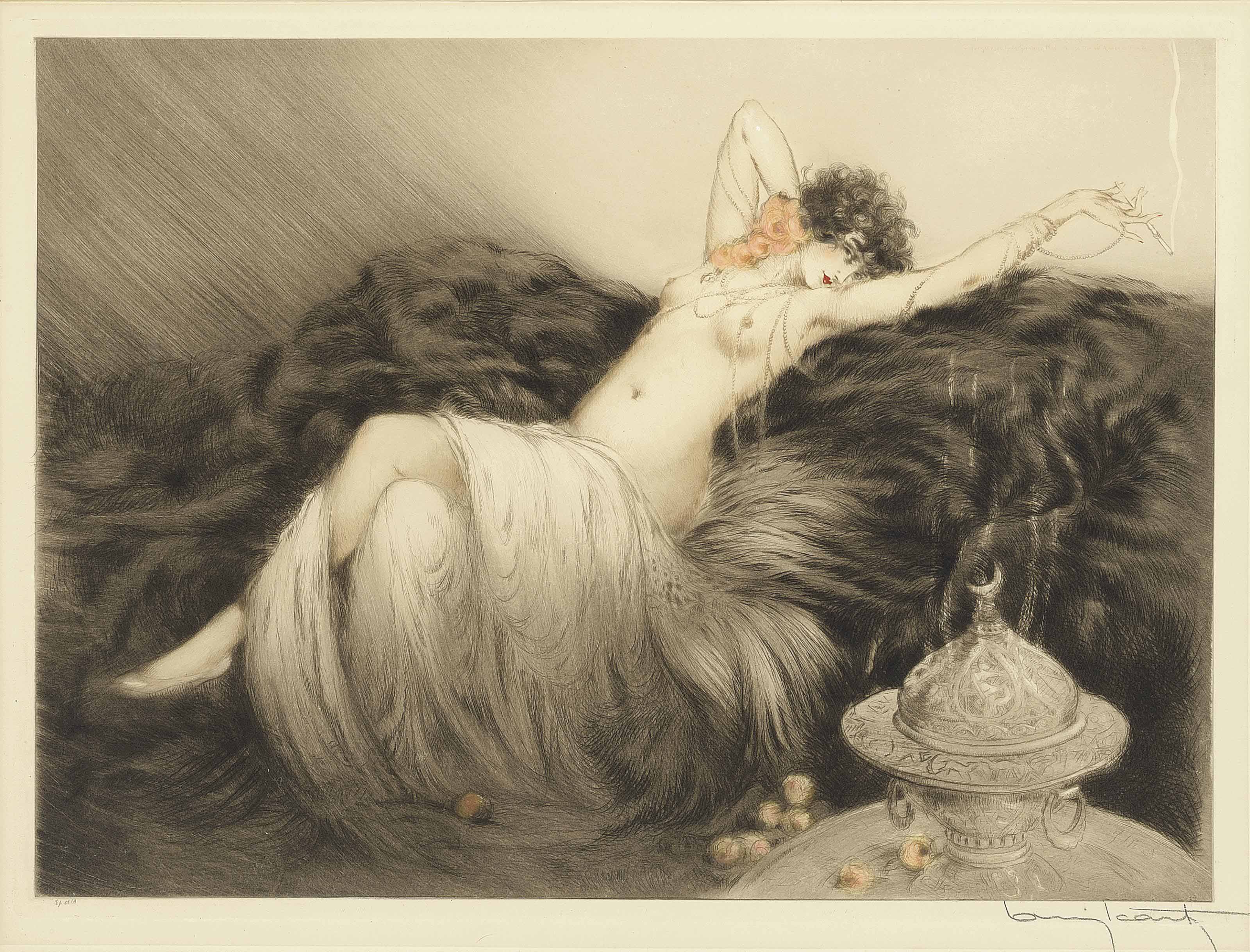 LOUIS ICART (1888-1950) , 'SMOKE' (FUMÉE), 1926