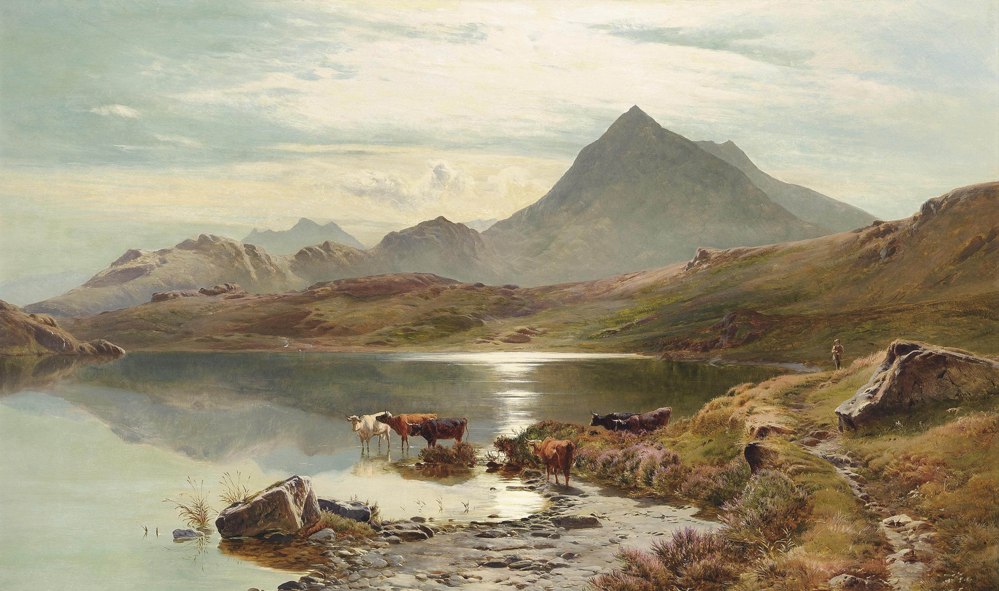 Sidney Richard Percy 1821 1886 Llyn Y Cwm Flynnon North Wales