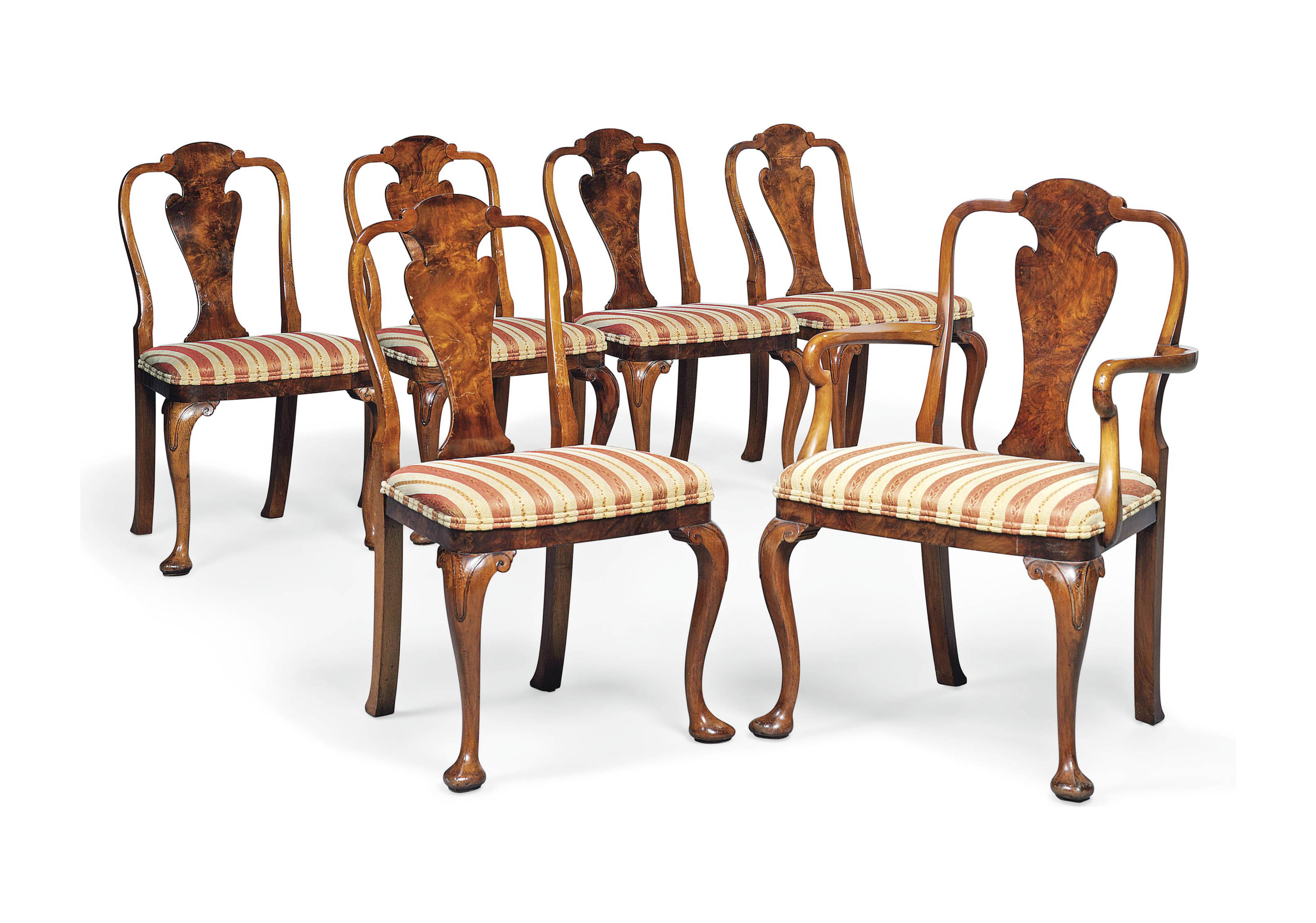 walnut formal dining room chairs