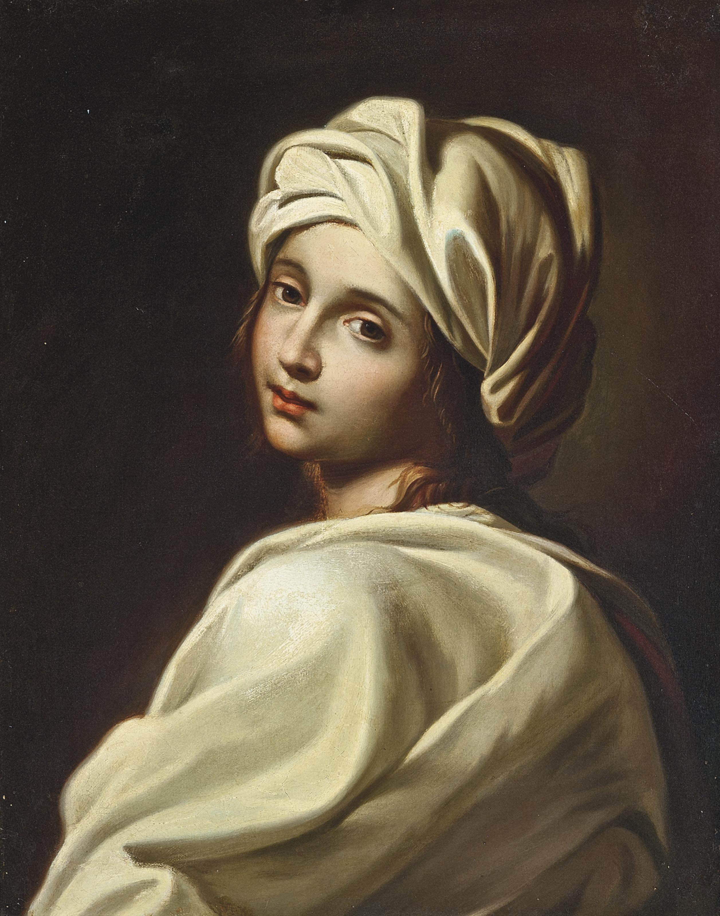 After Guido Reni , Portrait of a girl, said to be Beatrice