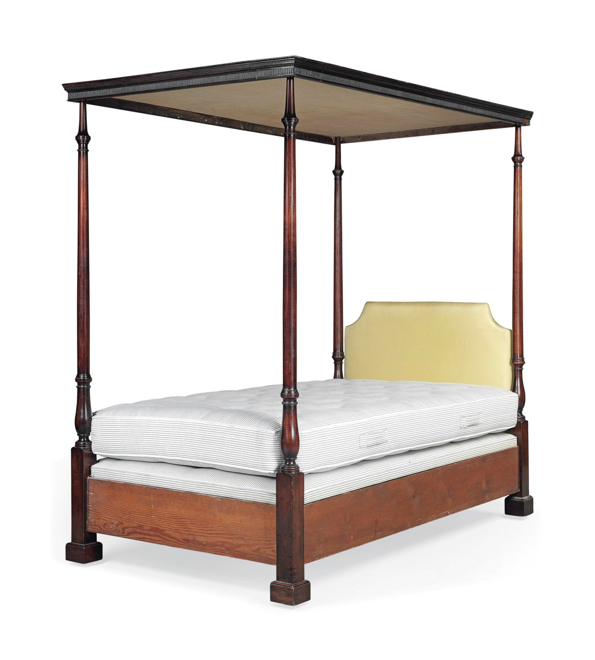 AN ENGLISH MAHOGANY TESTER BED