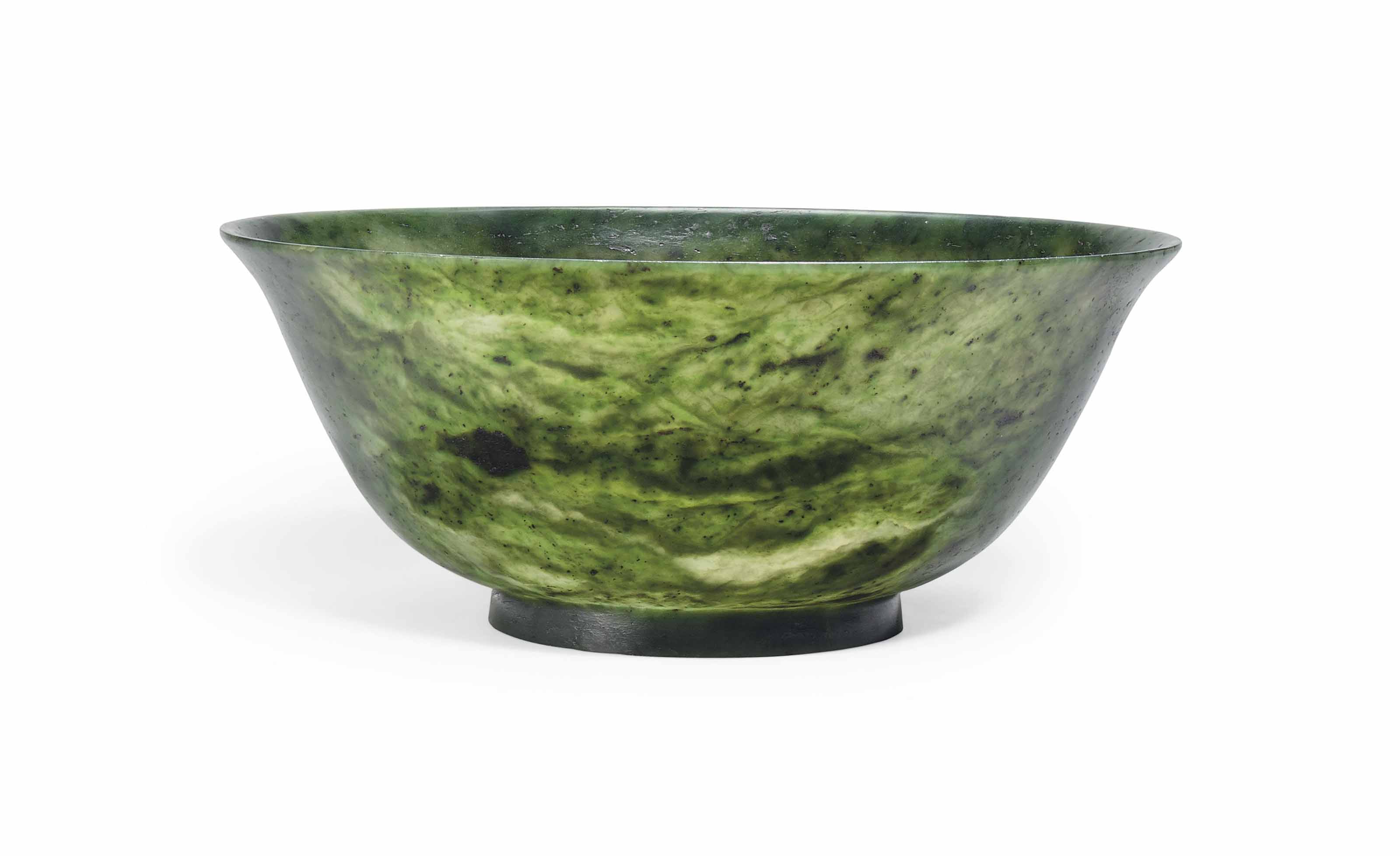 A CHINESE SPINACH JADE BOWL , 18TH CENTURY Christie's