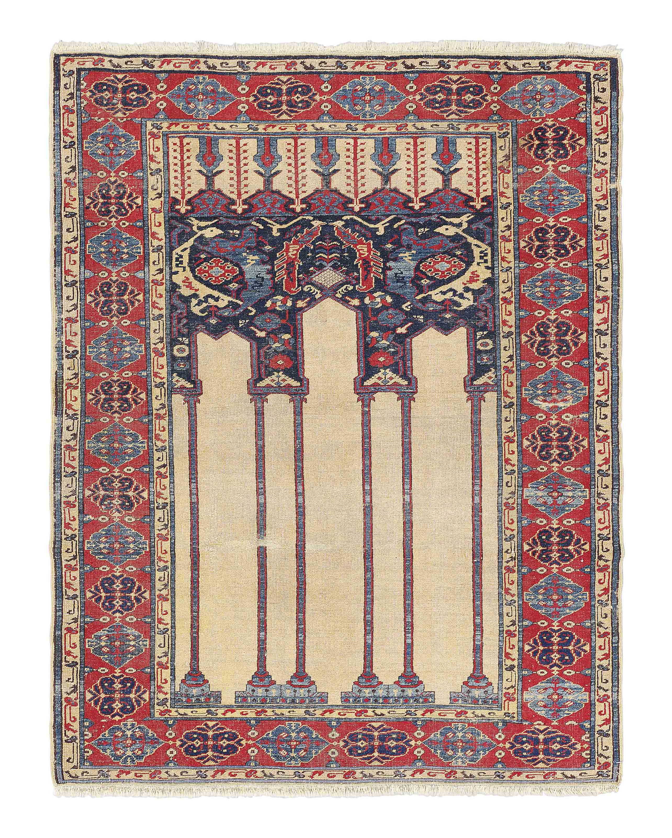 A antique Tuduc prayer rug & antique Kula rug Christie's