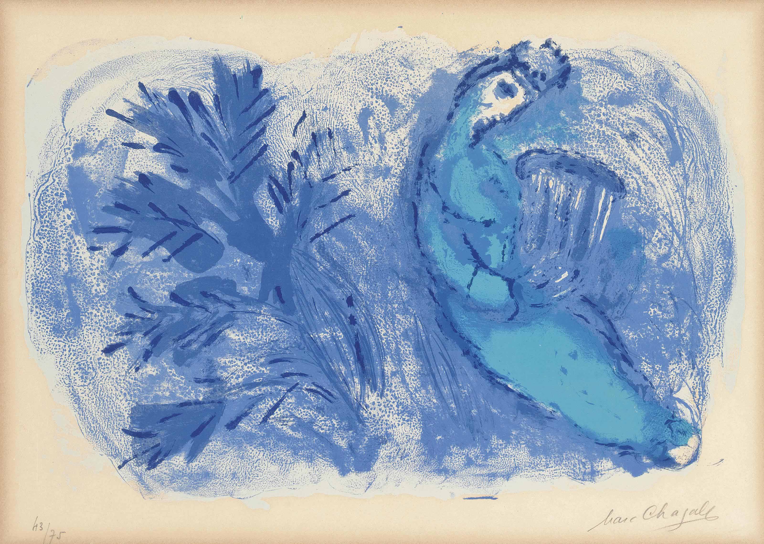 Marc Chagall 1887 1985 Cover For The Bible Verve No 33 34