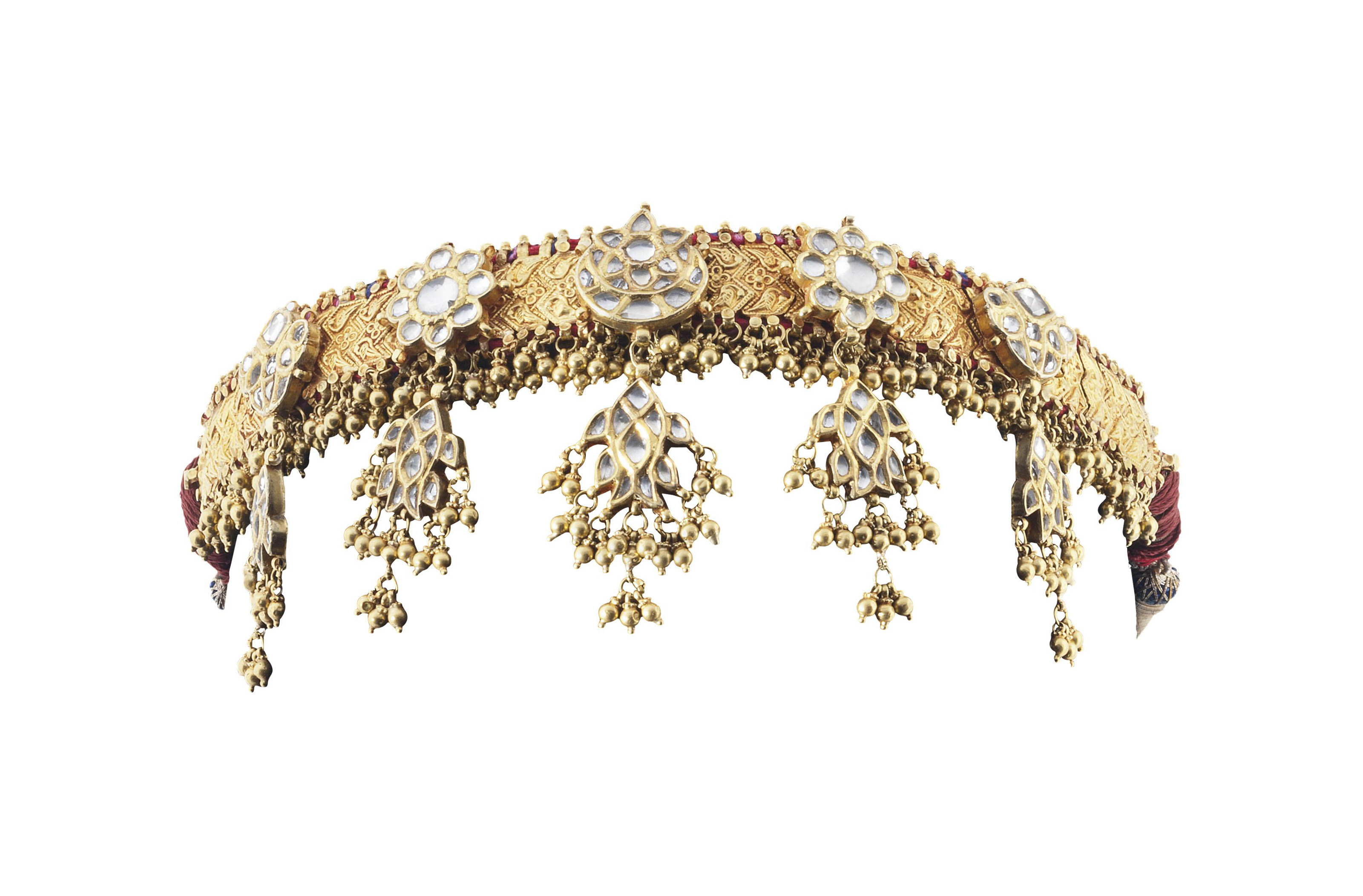 A GOLD AND DIAMOND HEADDRESS , INDIA, 19TH CENTURY Christie's