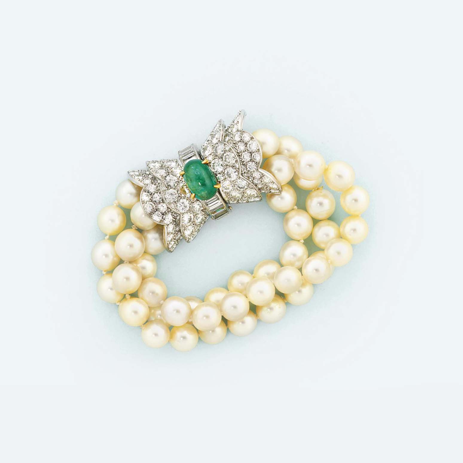 Pearl and diamond bracelet clearance