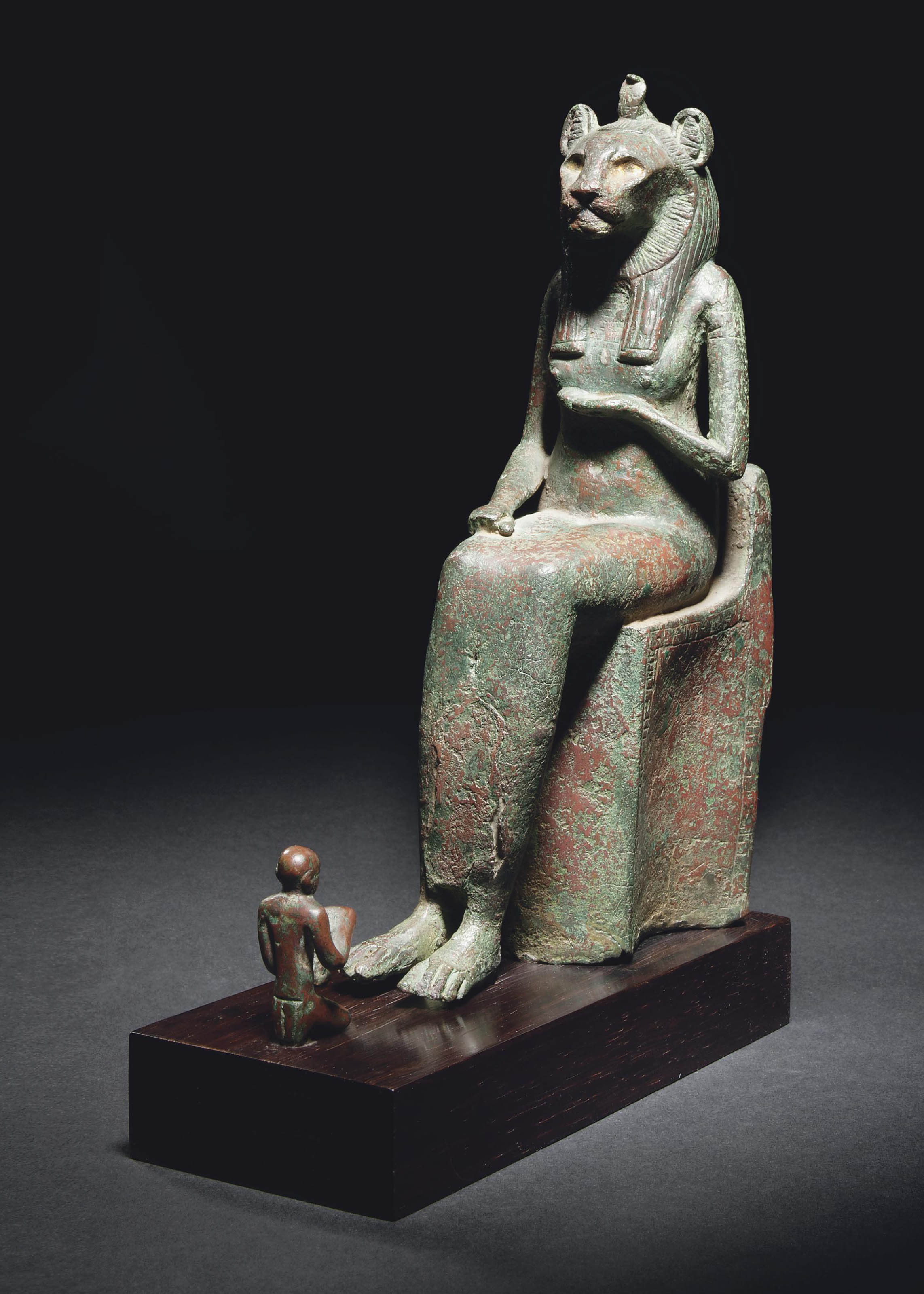 AN EGYPTIAN BRONZE LIONHEADED GODDESS , LATE PERIOD, CIRCA 7TH6TH CENTURY B.C. Christie's