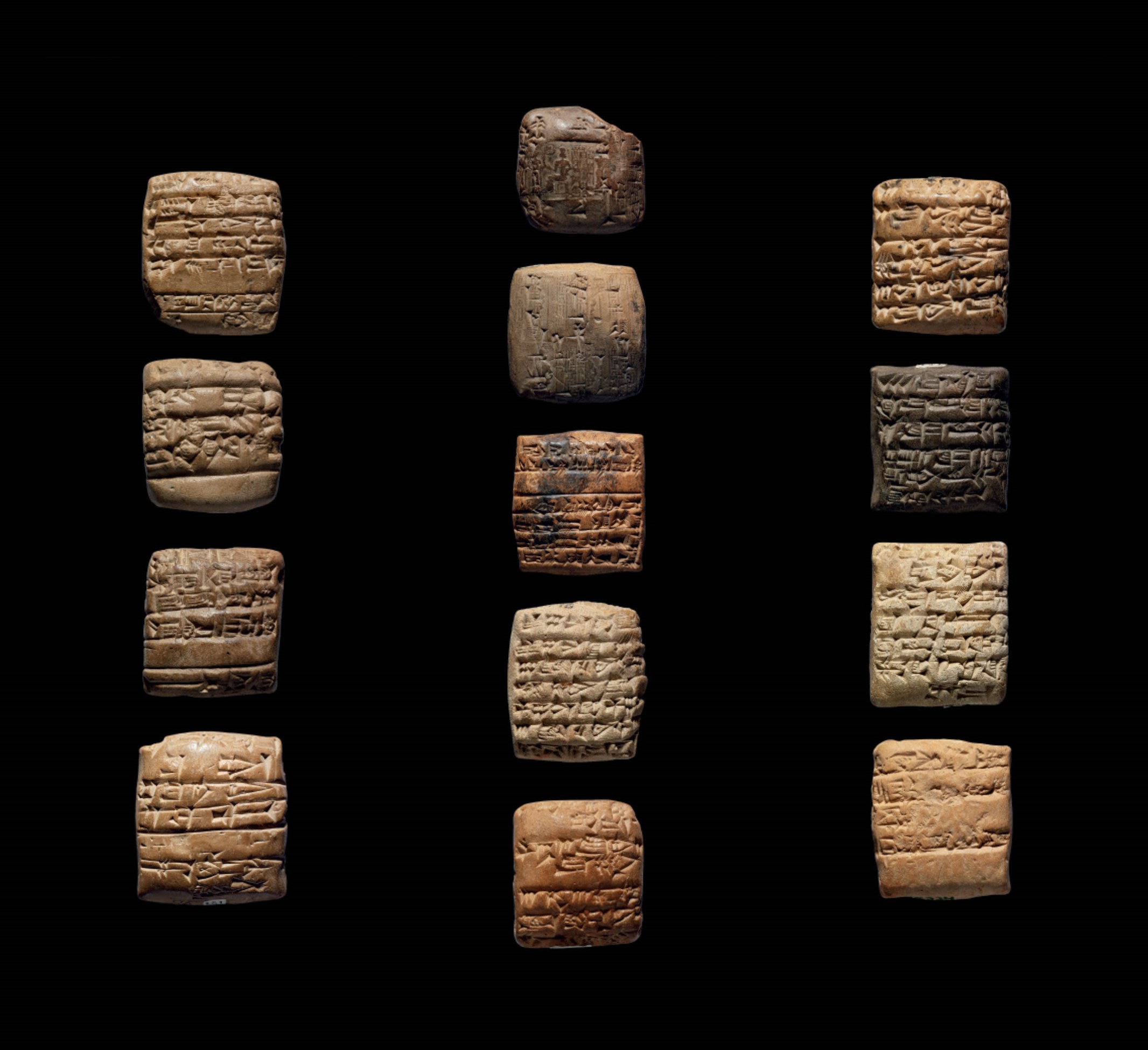 thirteen-sumerian-cuneiform-tablets-third-dynasty-of-ur-circa-2100