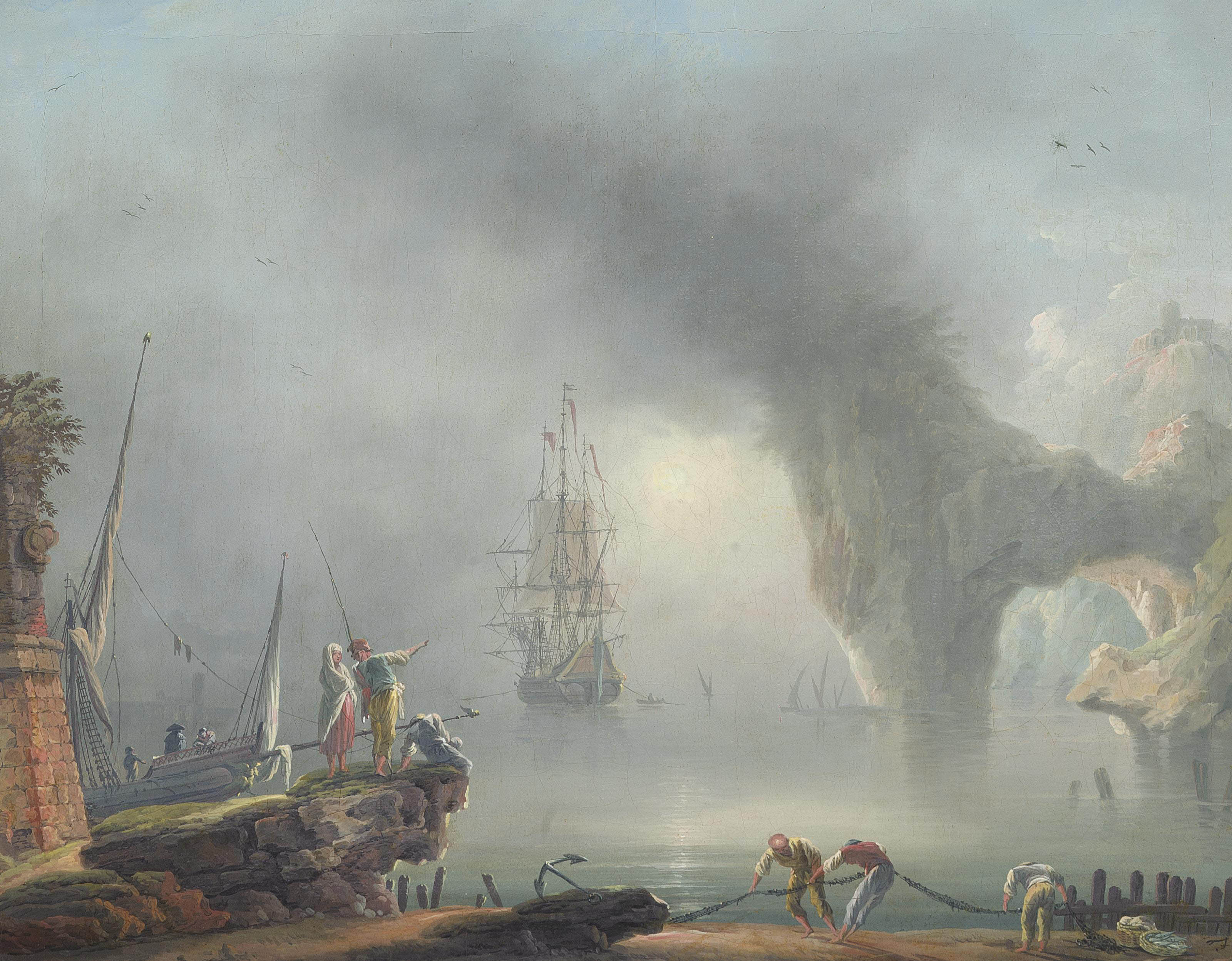 Francesco Fidanza Rome 1747 1819 Milan A Mediterranean Coastal 