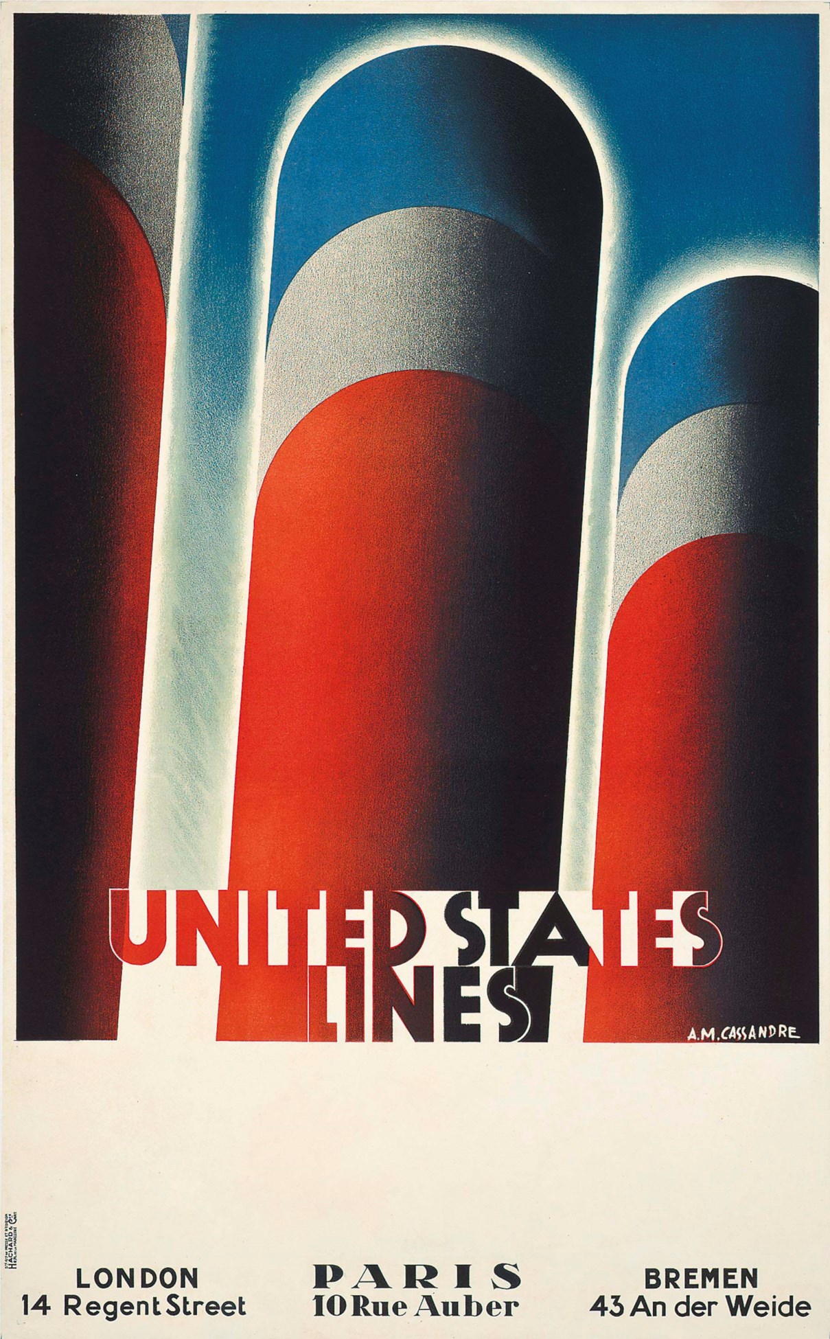 A.M. Cassandre (1901-1968) , UNITED STATES LINES | Christie's