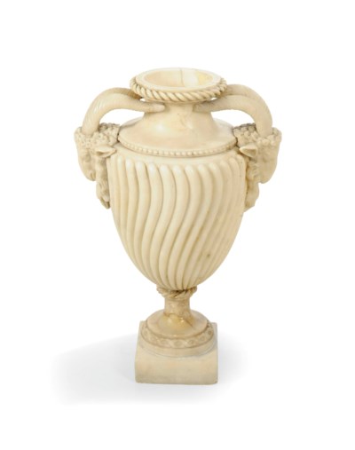 An Italian Carved Alabaster Urn First Half 19th Century