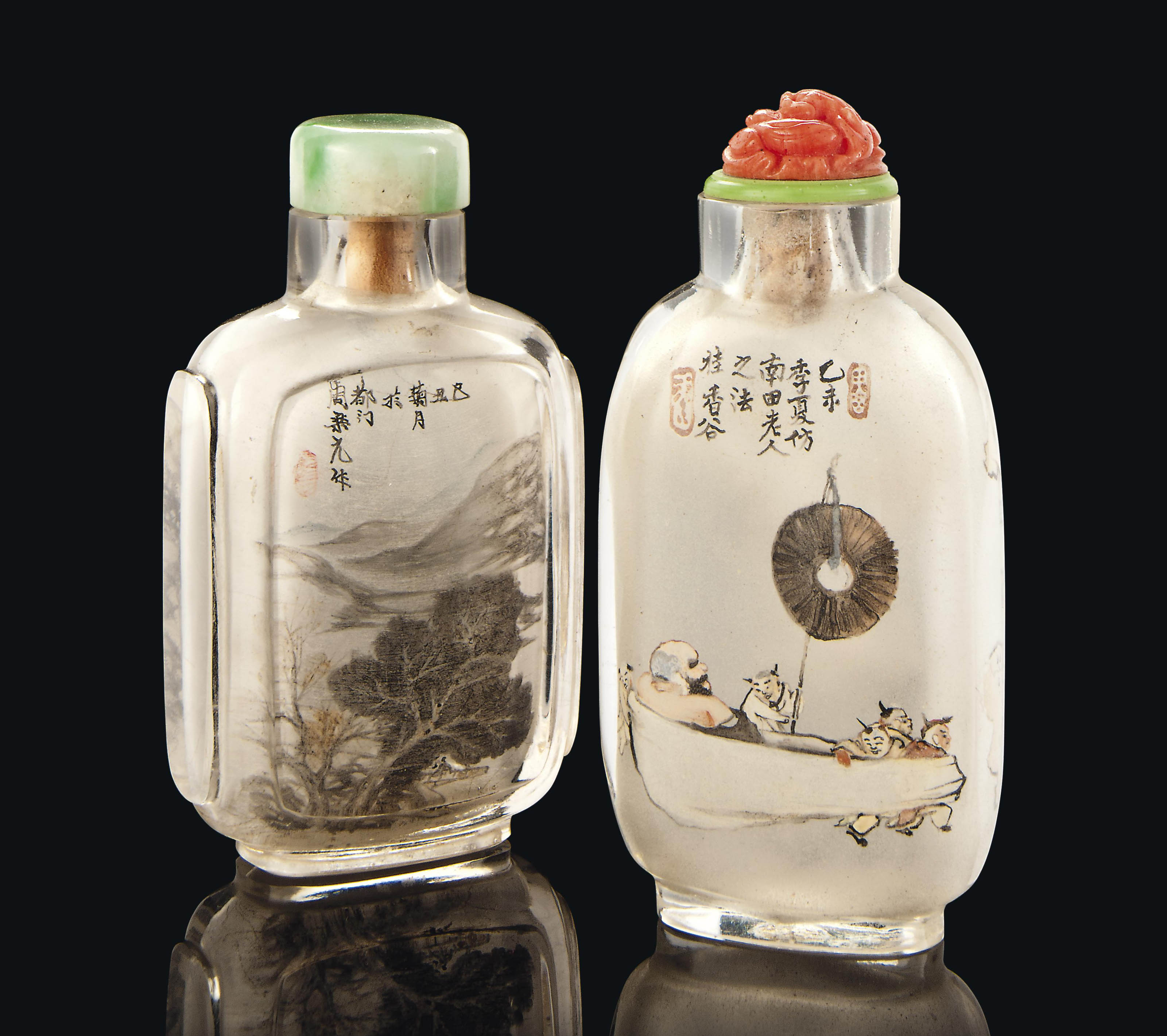 TWO CHINESE INSIDE PAINTED SNUFF BOTTLES , 19TH CENTURY Christie's