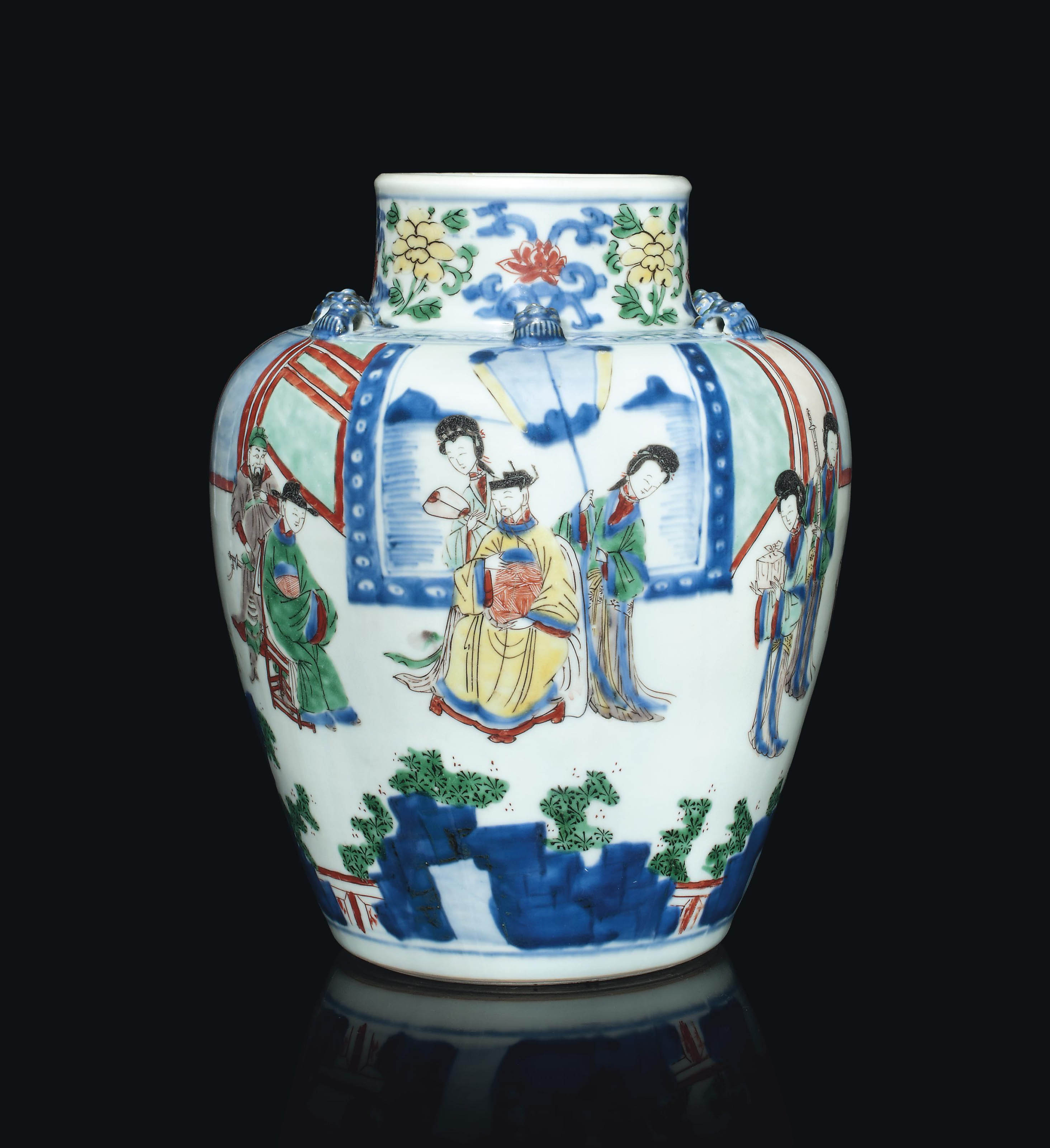 A CHINESE WUCAI VASE , TRANSITIONAL PERIOD (16201683) Christie's