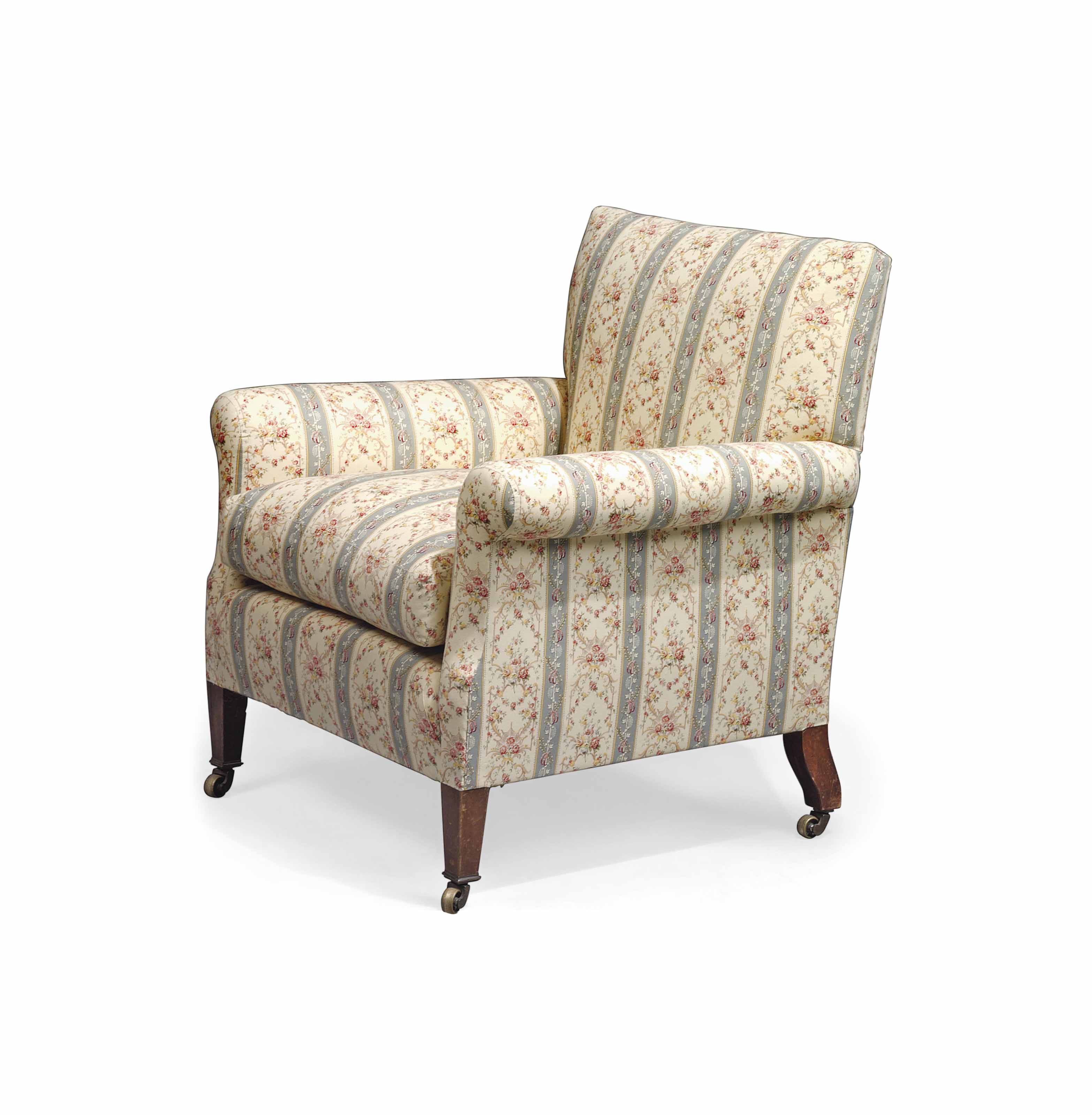 AN EDWARDIAN ARMCHAIR , BY HOWARD AND SONS, EARLY 20TH CENTURY Christie's