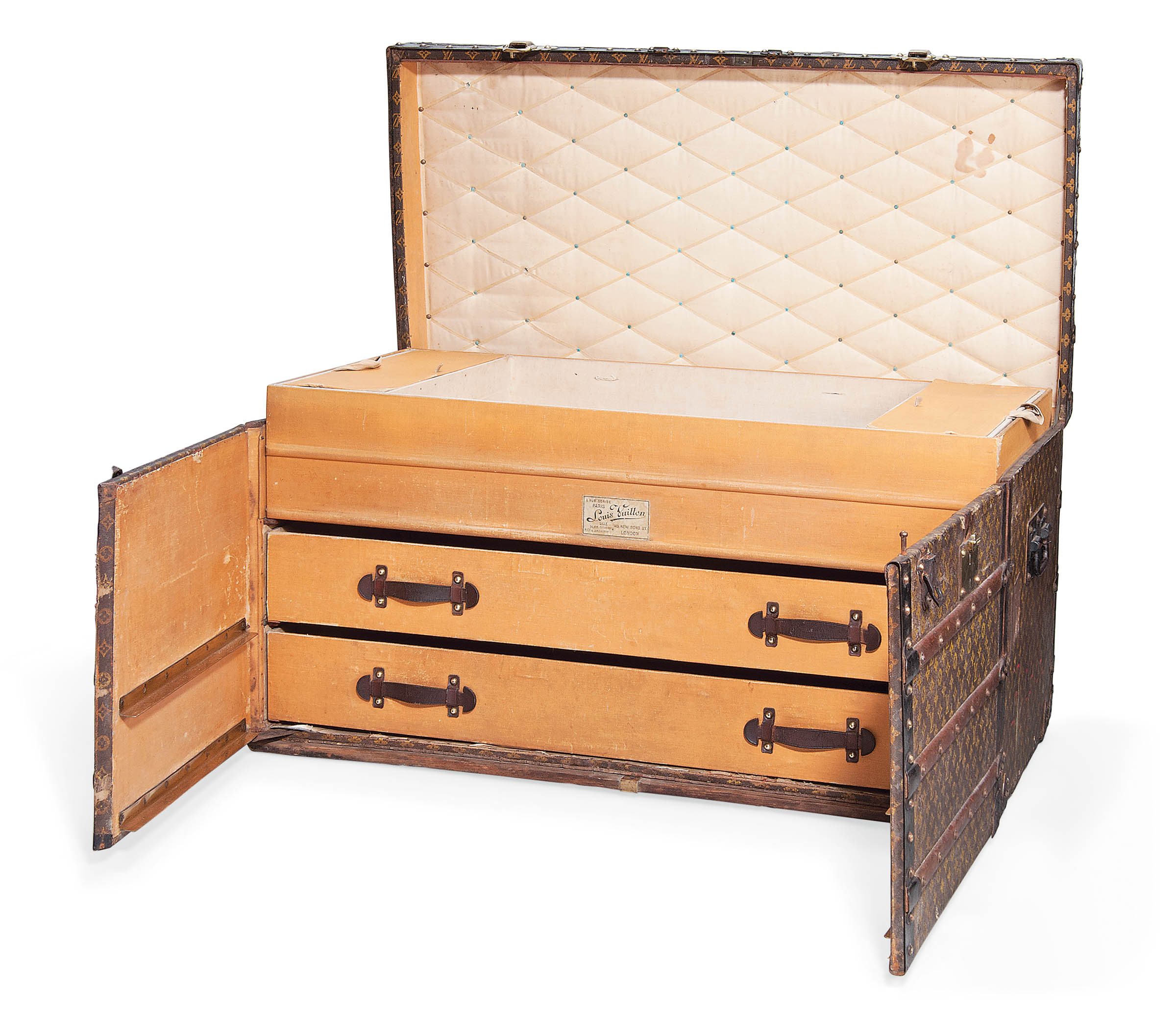 A Trunk With Drawers In Monogram Canvas Louis Vuitton Probably Circa 1915 20th Century Trunk Christie S