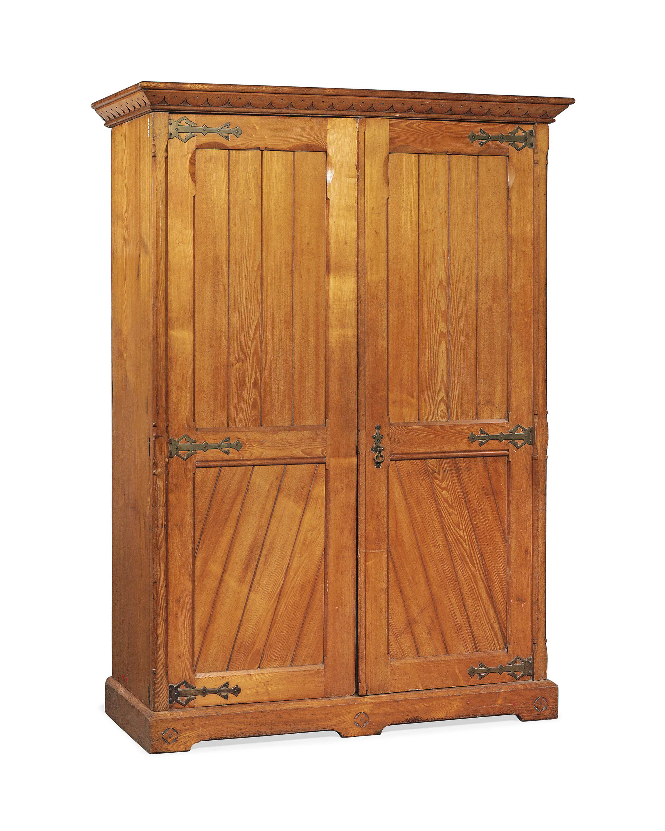 A Gothic Revival Ash Wardrobe Circa 1890 Furniture Lighting