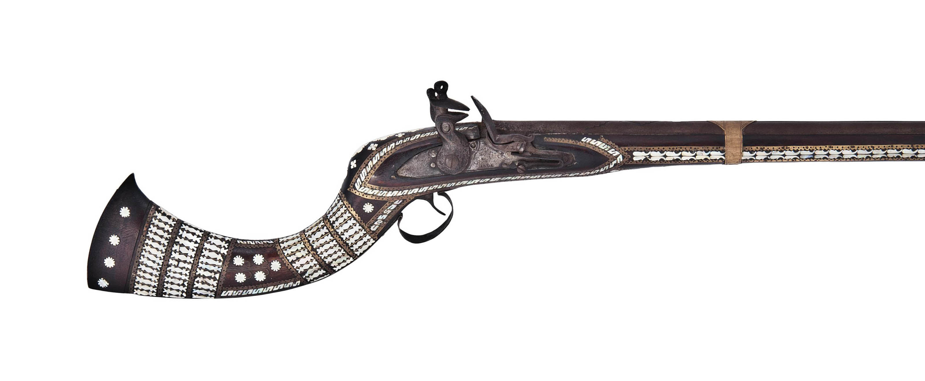 AN AFGHAN 32-BORE FLINTLOCK JEZAIL