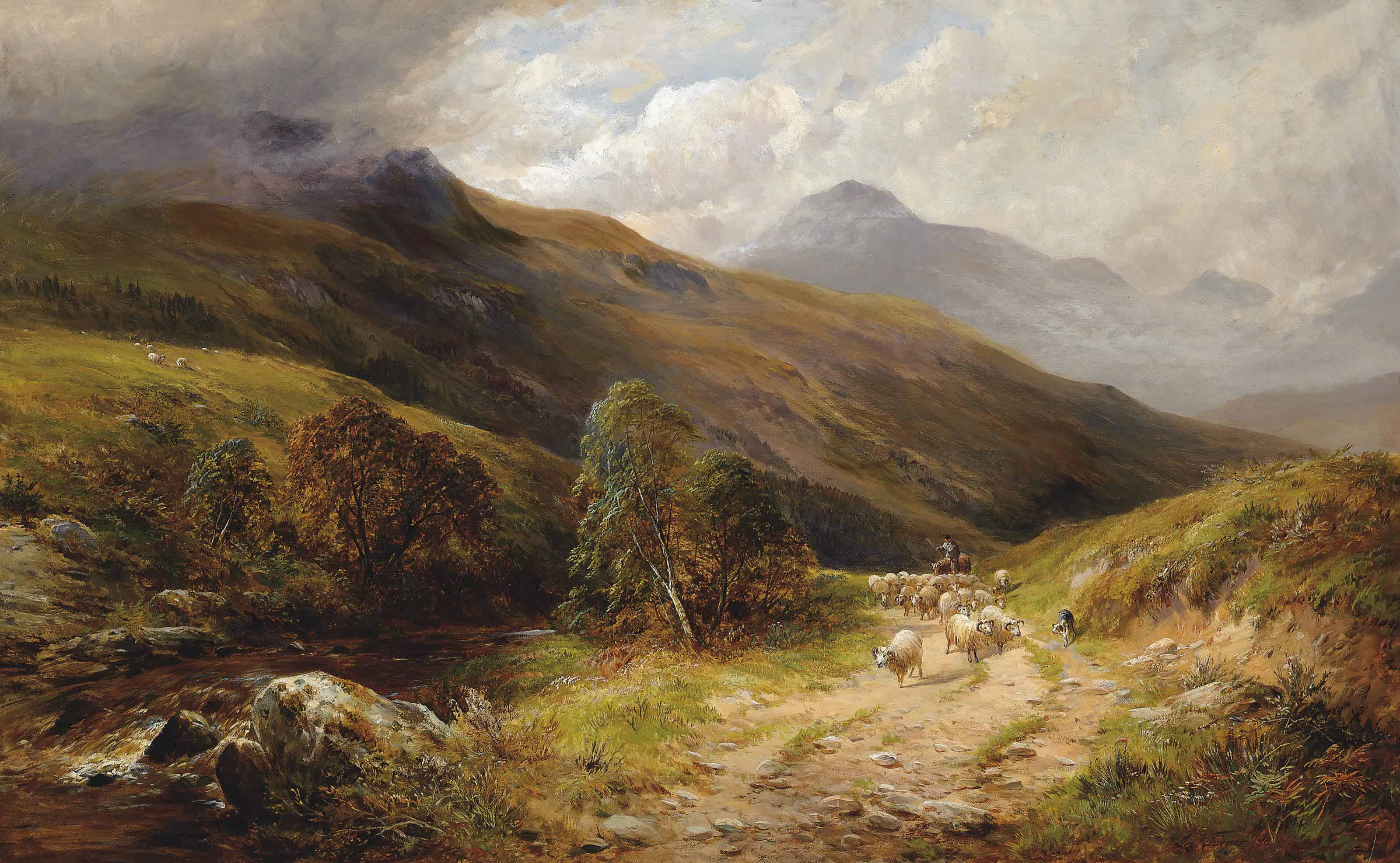 Turner (18431910) , A mountain road Christie's